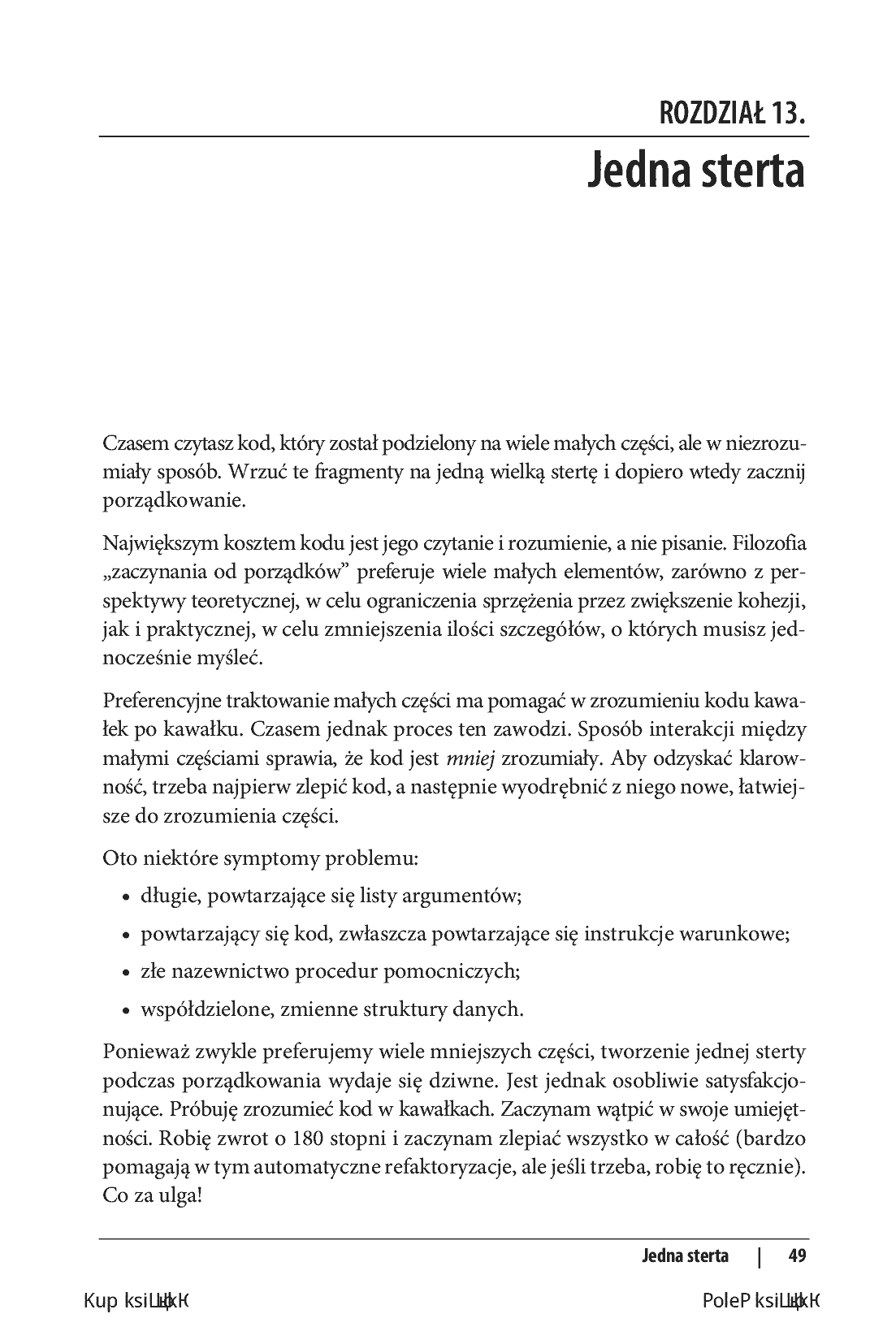 Fragment „Uporządkowany kod. Ćwiczenia z empirycznego projektowania oprogramowania” — strona 7 z 14