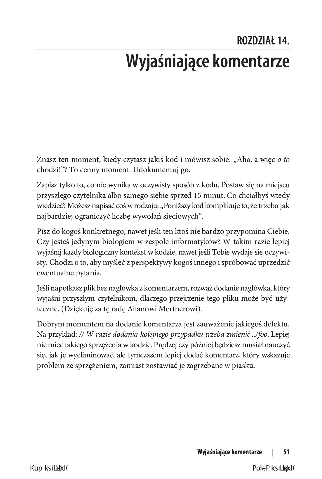 Fragment „Uporządkowany kod. Ćwiczenia z empirycznego projektowania oprogramowania” — strona 9 z 14