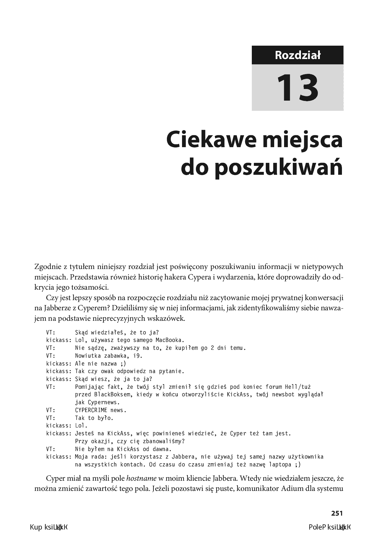 Fragment „Upoluj cyberprzestępcę. Przewodnik dla hakerów prowadzących śledztwa online” — strona 13 z 30