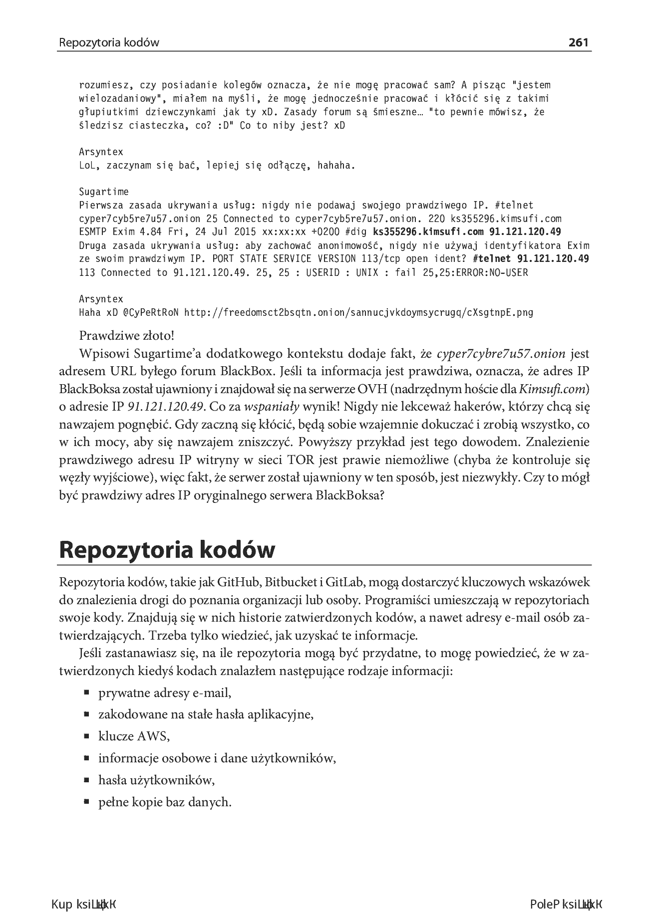 Fragment „Upoluj cyberprzestępcę. Przewodnik dla hakerów prowadzących śledztwa online” — strona 23 z 30