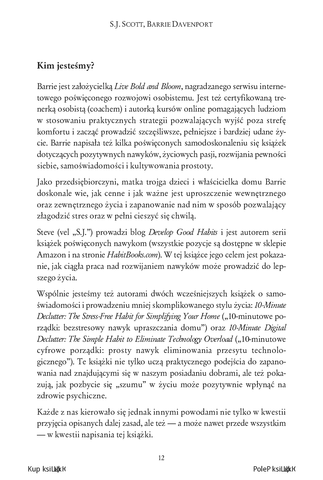 Fragment „Uporządkuj swój umysł. Jak pozbyć się negatywnych myśli, odnaleźć spokój i szczęście” — strona 12 z 18
