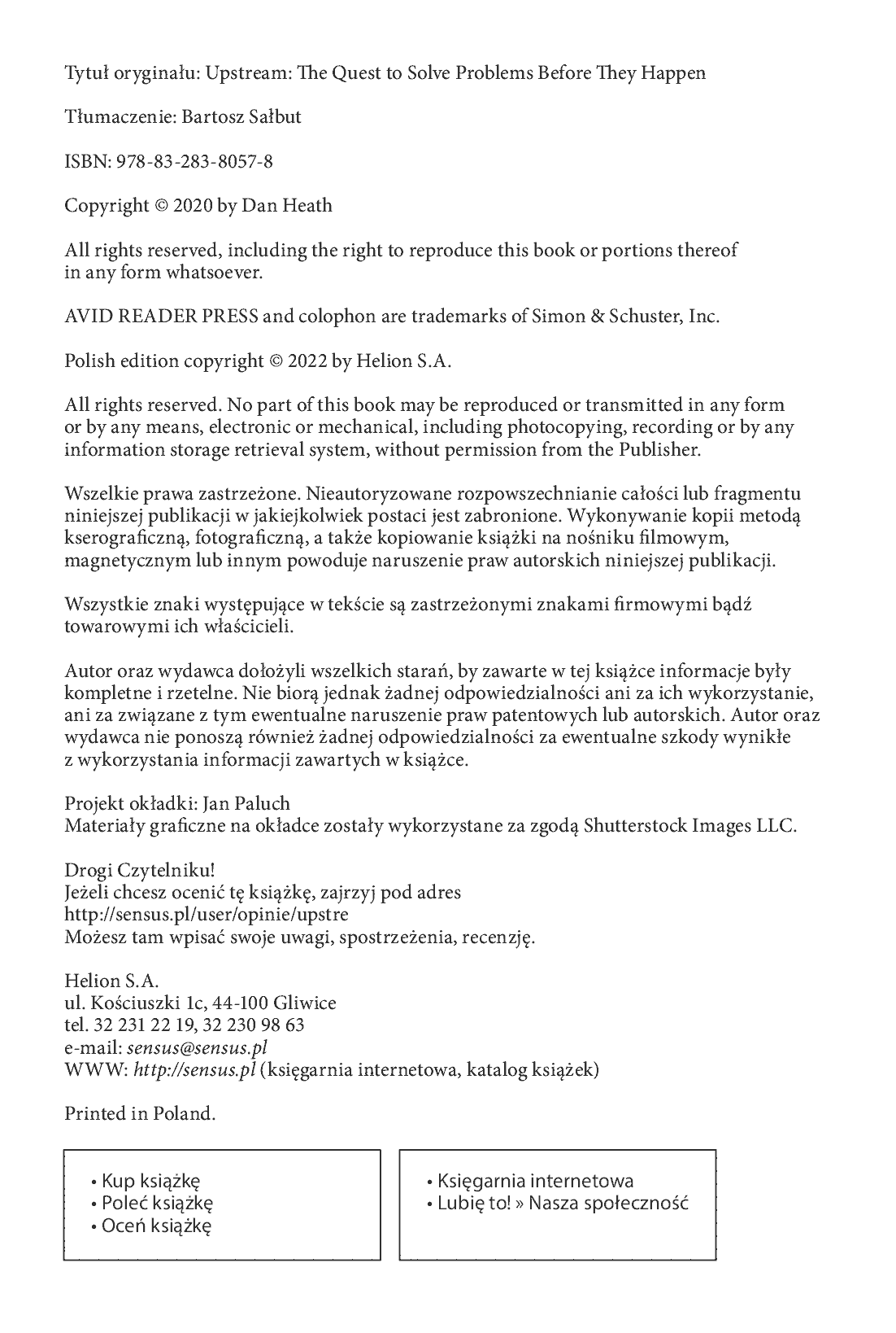 Fragment „Upstream. Rozwiązuj problemy, nim się pojawią” — strona 2 z 26
