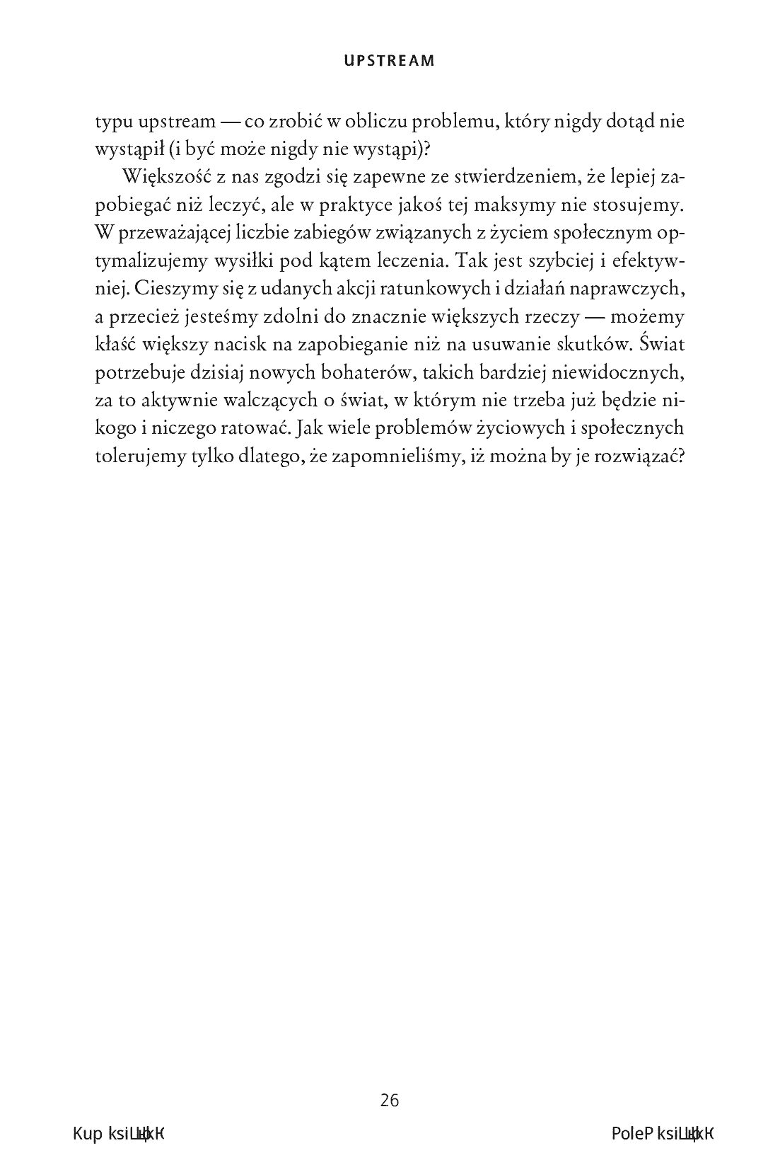 Fragment „Upstream. Rozwiązuj problemy, nim się pojawią” — strona 24 z 26