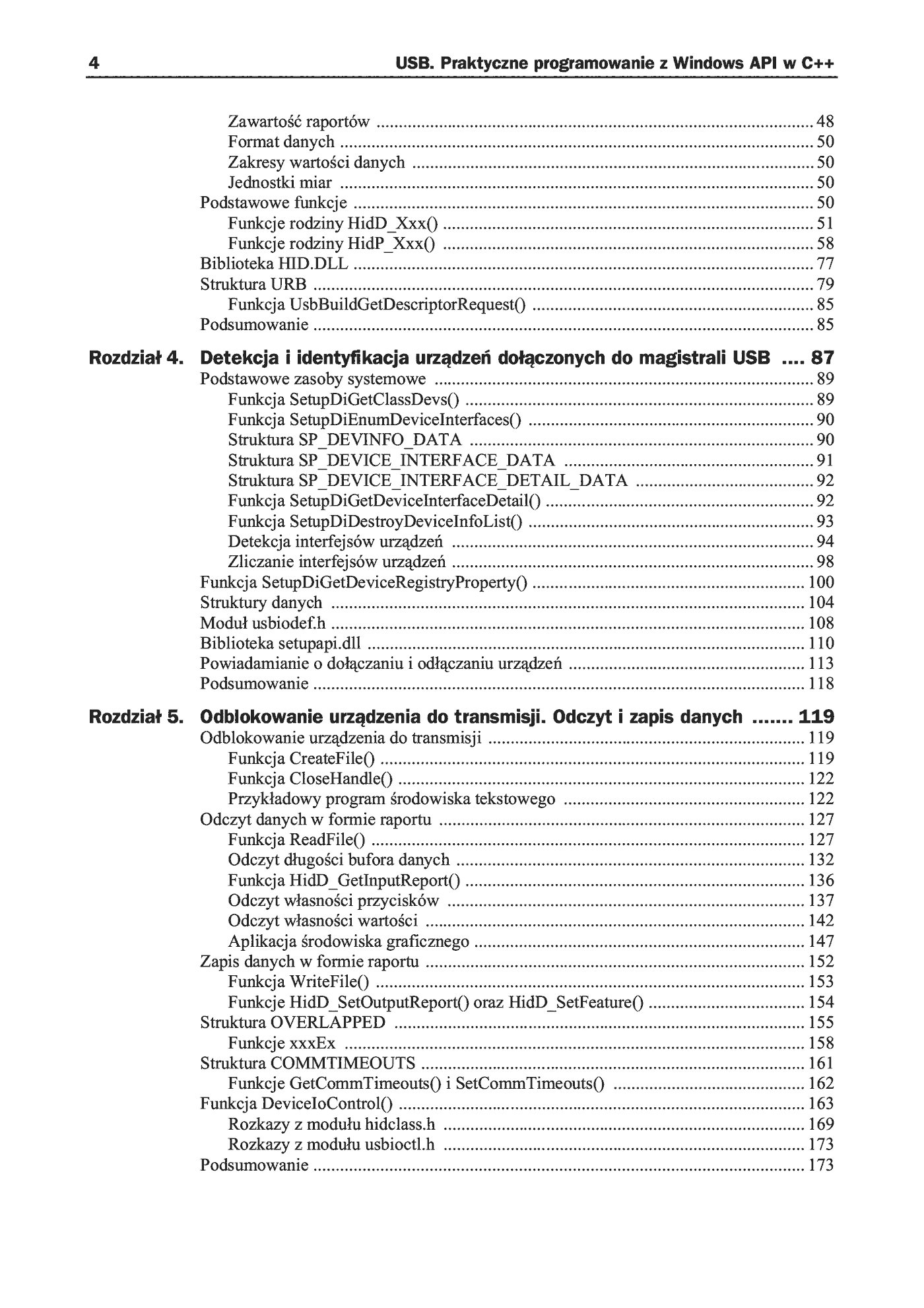 Fragment „USB. Praktyczne programowanie z Windows API w C++” — strona 3 z 15