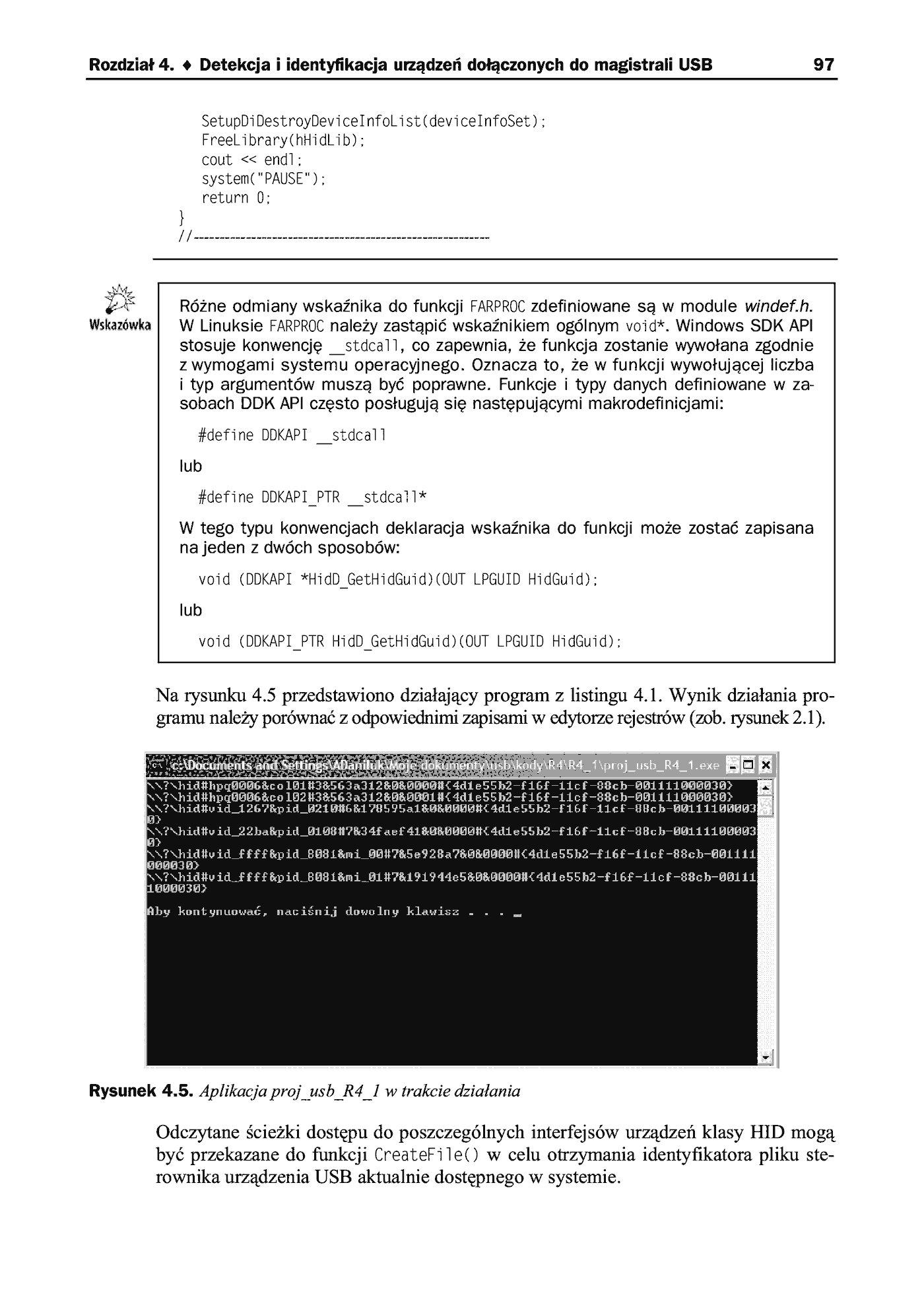 Fragment „USB. Praktyczne programowanie z Windows API w C++” — strona 15 z 15