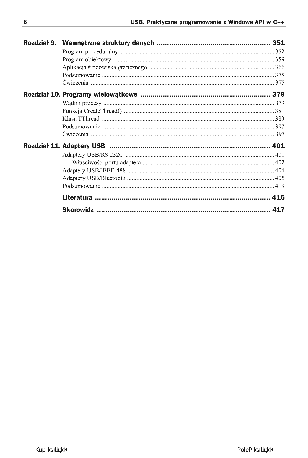 Fragment „USB. Praktyczne programowanie z Windows API w C++. Wydanie II” — strona 6 z 30