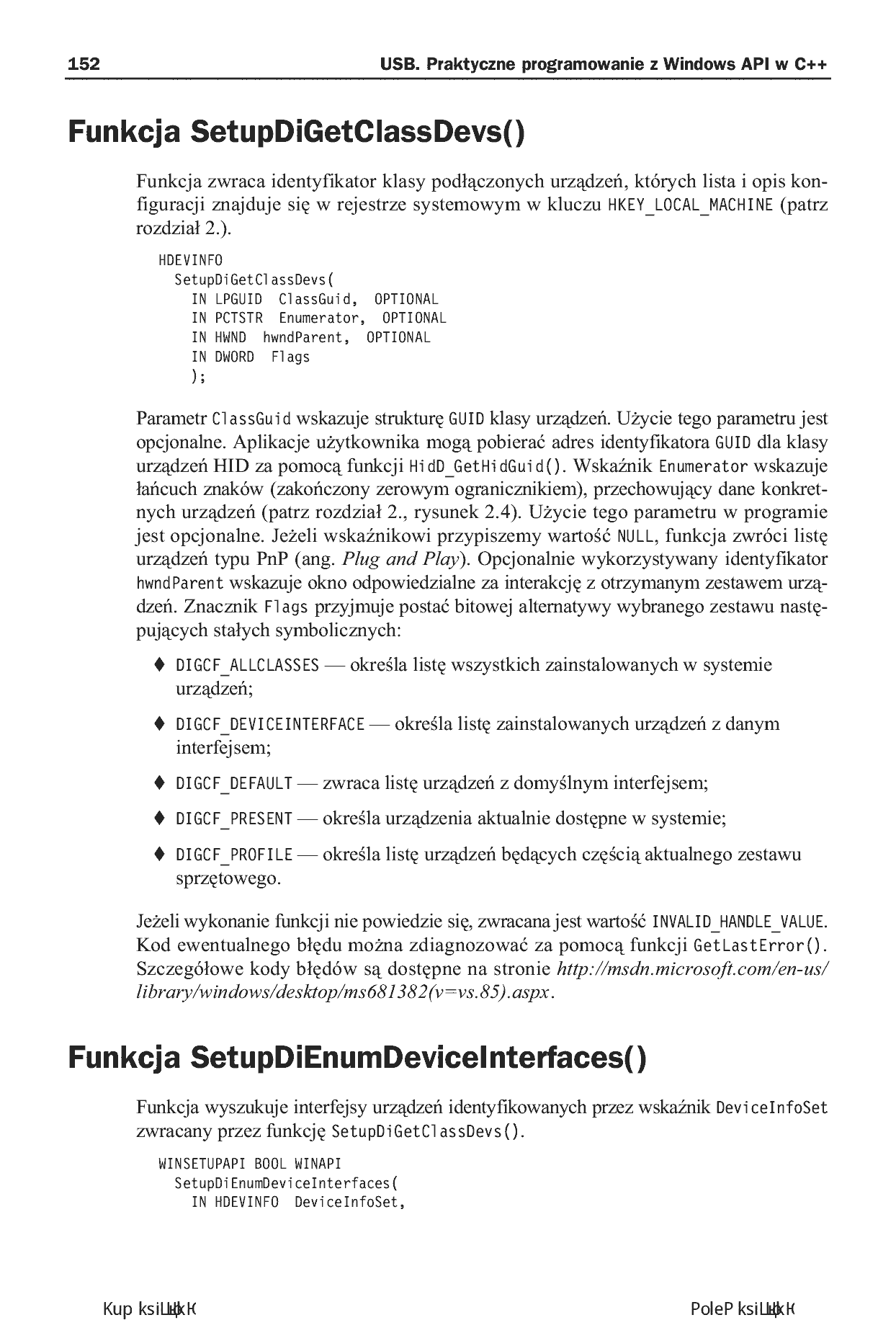 Fragment „USB. Praktyczne programowanie z Windows API w C++. Wydanie II” — strona 10 z 30