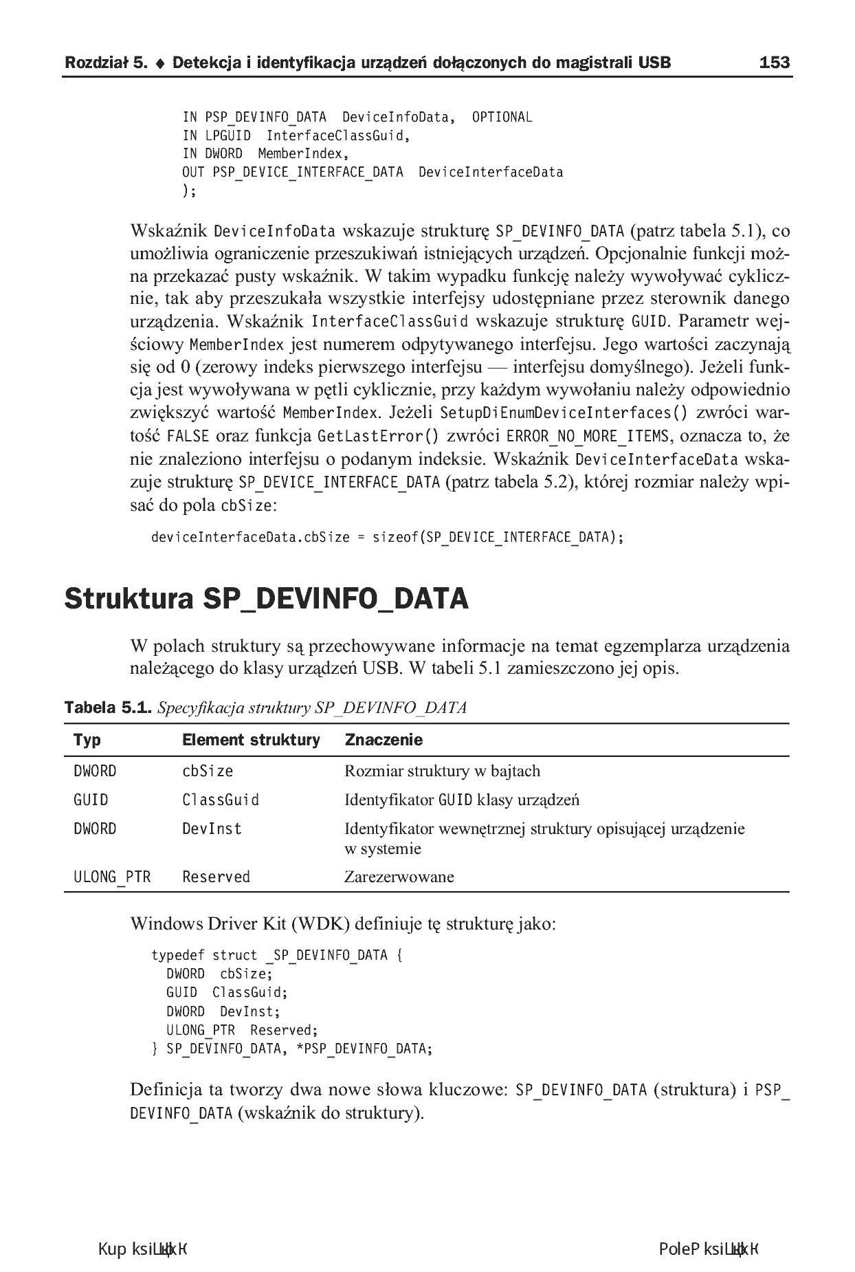 Fragment „USB. Praktyczne programowanie z Windows API w C++. Wydanie II” — strona 11 z 30