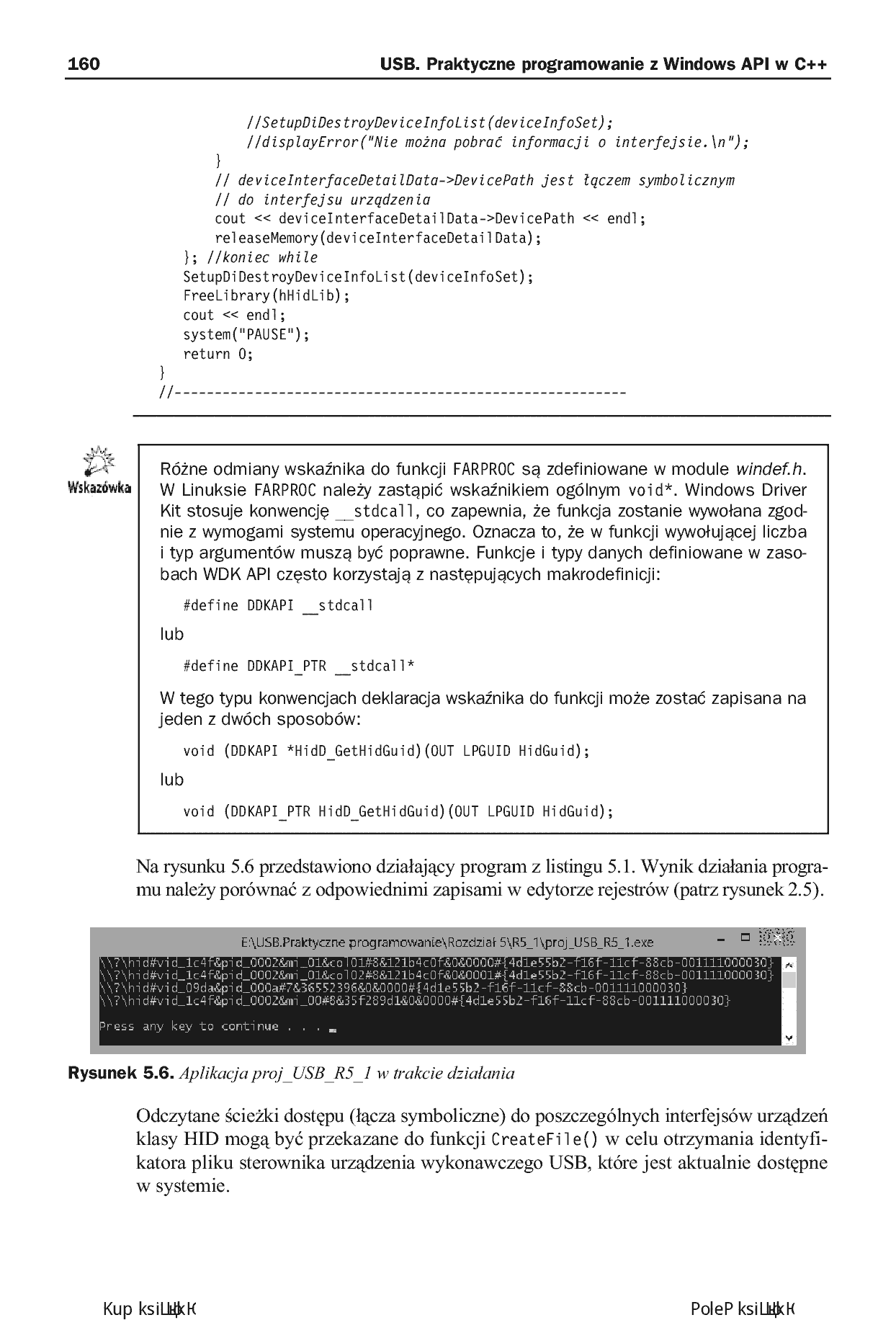Fragment „USB. Praktyczne programowanie z Windows API w C++. Wydanie II” — strona 18 z 30