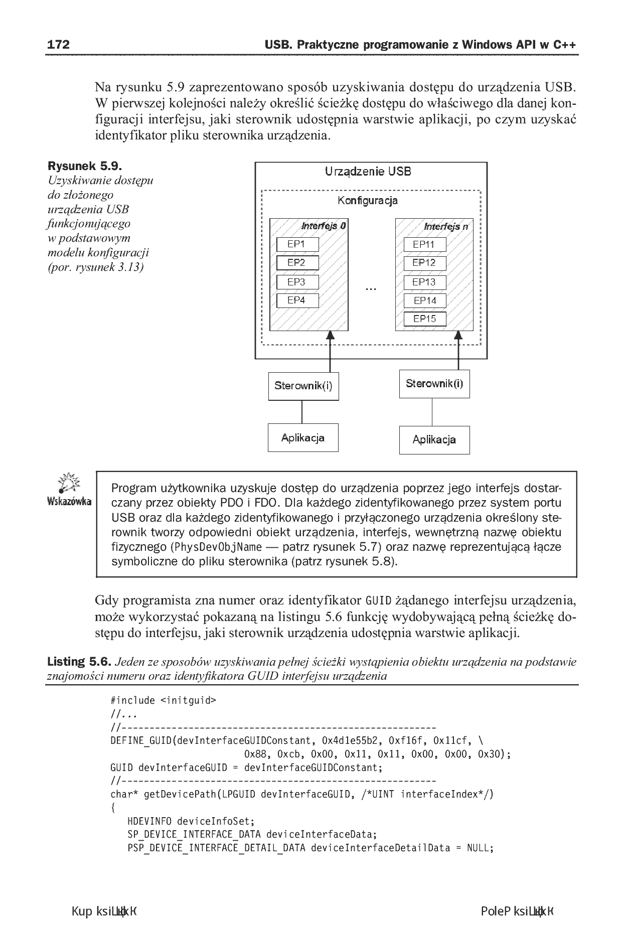 Fragment „USB. Praktyczne programowanie z Windows API w C++. Wydanie II” — strona 30 z 30