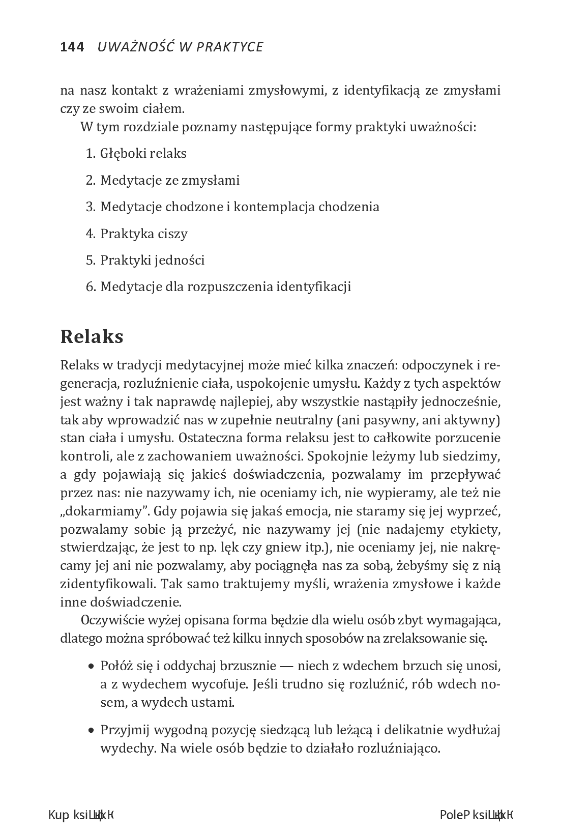 Fragment „Uważność w praktyce. Tradycyjne techniki uważności i medytacji dla współczesnego człowieka” — strona 6 z 20