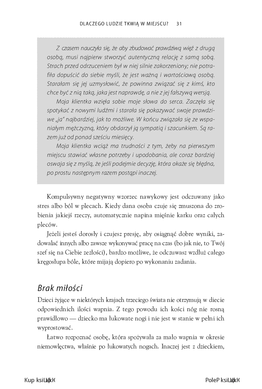 Fragment „Uwierz w siebie i działaj. Pokonaj wątpliwości, zostaw przeszłość za sobą i odkryj swój potencjał” — strona 23 z 30