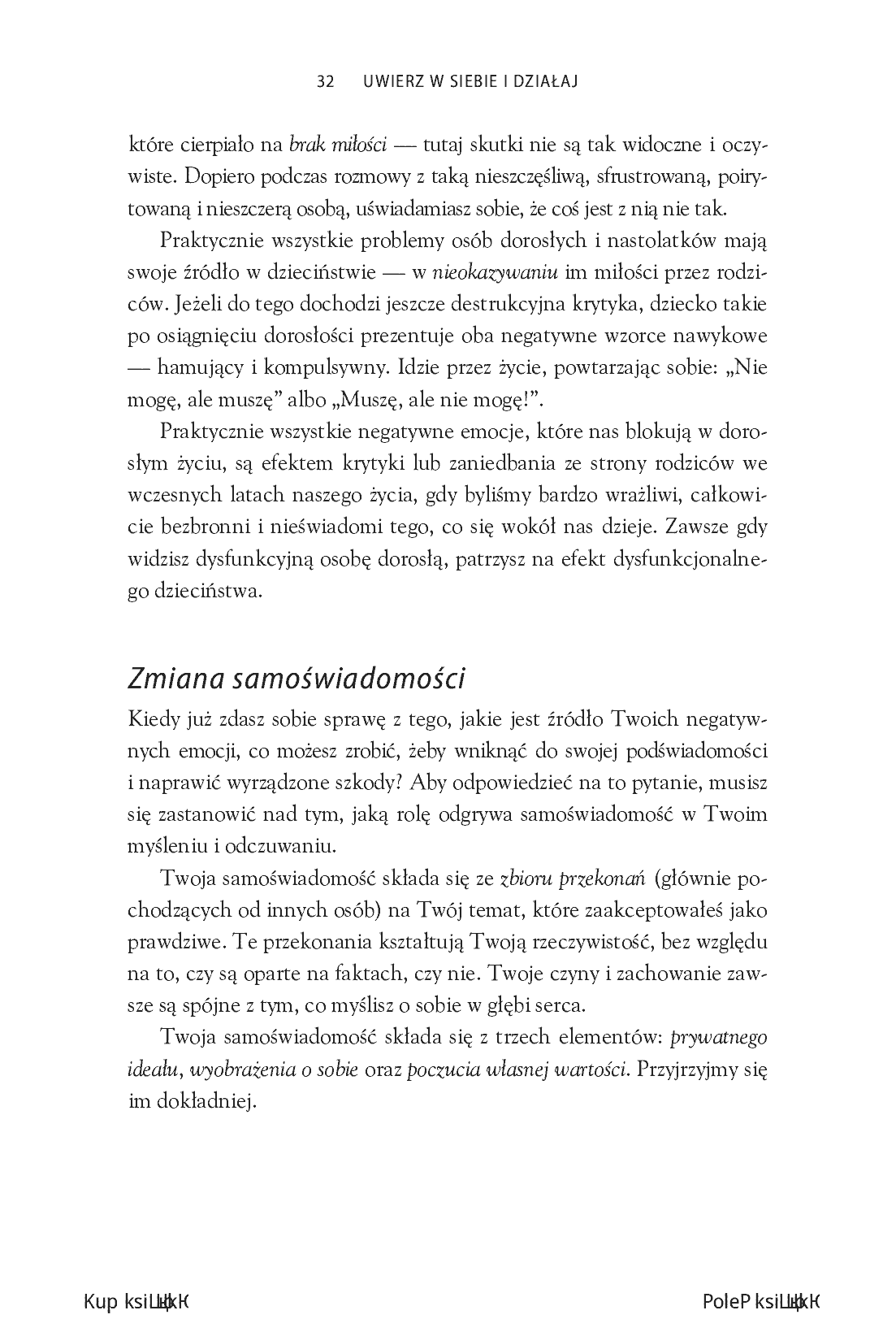 Fragment „Uwierz w siebie i działaj. Pokonaj wątpliwości, zostaw przeszłość za sobą i odkryj swój potencjał” — strona 24 z 30