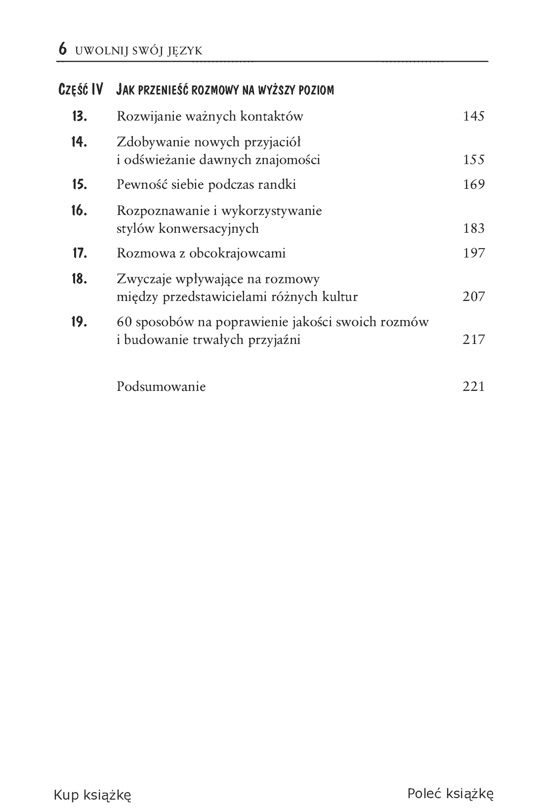 Fragment „Uwolnij swój język. Jak zacząć konwersację i zdobyć przyjaciół” — strona 4 z 16