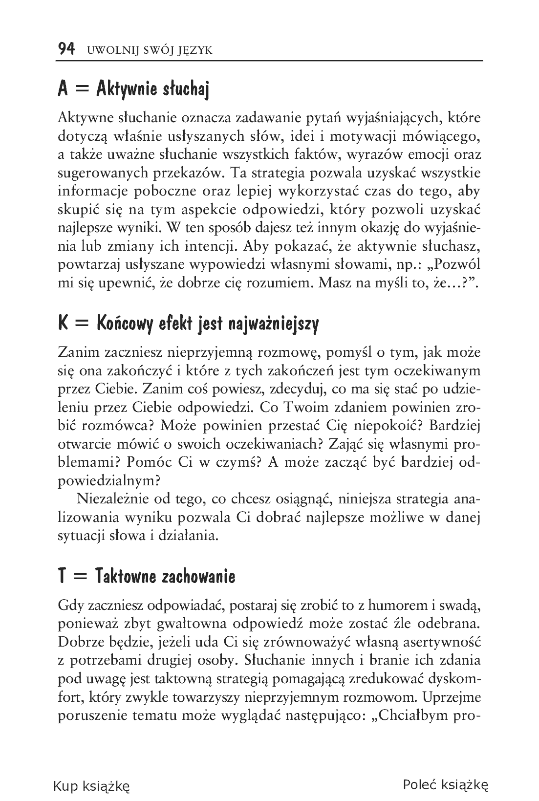 Fragment „Uwolnij swój język. Jak zacząć konwersację i zdobyć przyjaciół” — strona 6 z 16