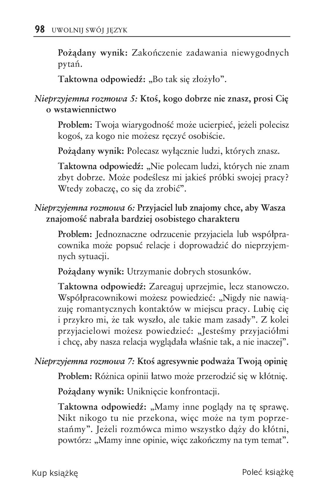 Fragment „Uwolnij swój język. Jak zacząć konwersację i zdobyć przyjaciół” — strona 10 z 16