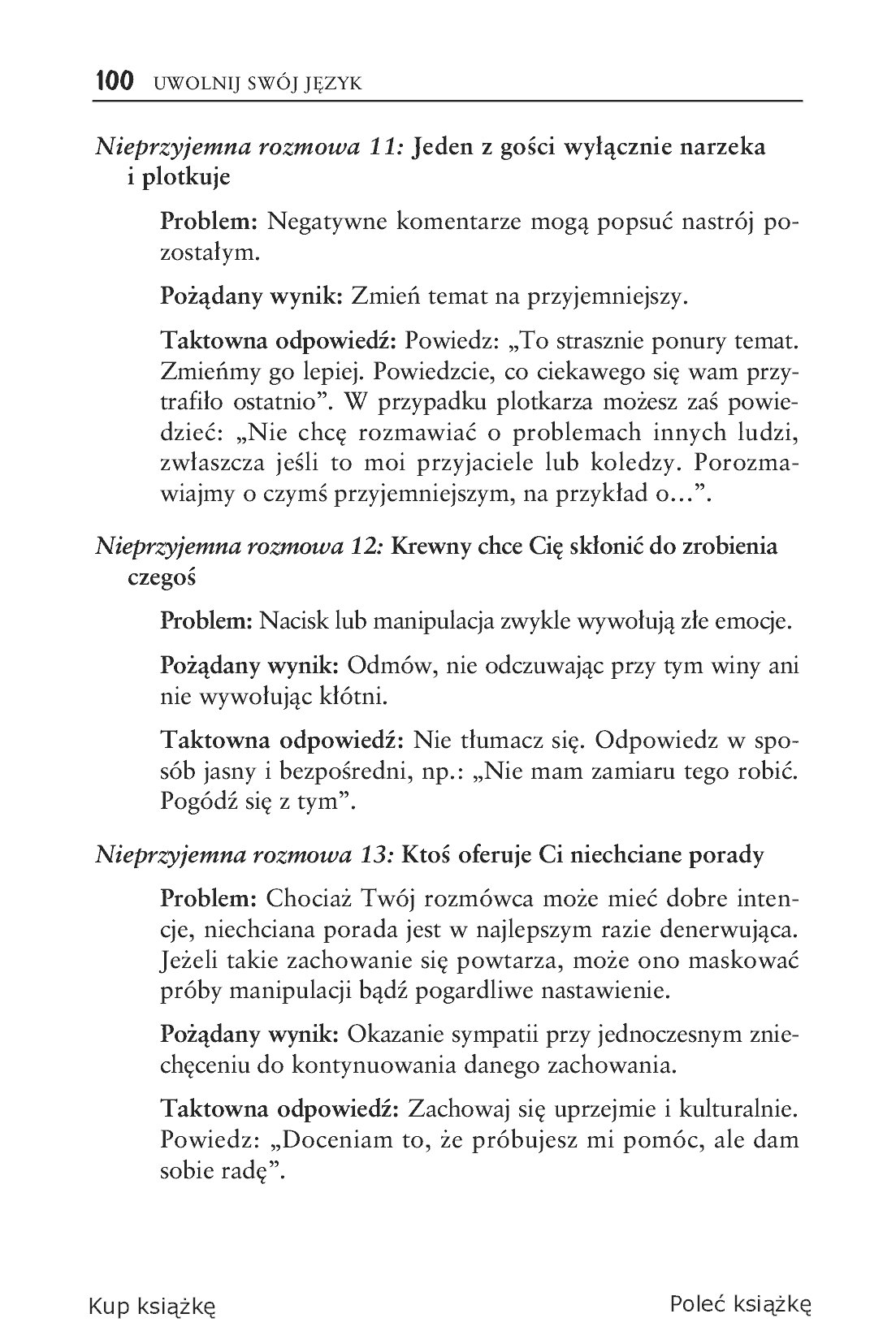Fragment „Uwolnij swój język. Jak zacząć konwersację i zdobyć przyjaciół” — strona 12 z 16
