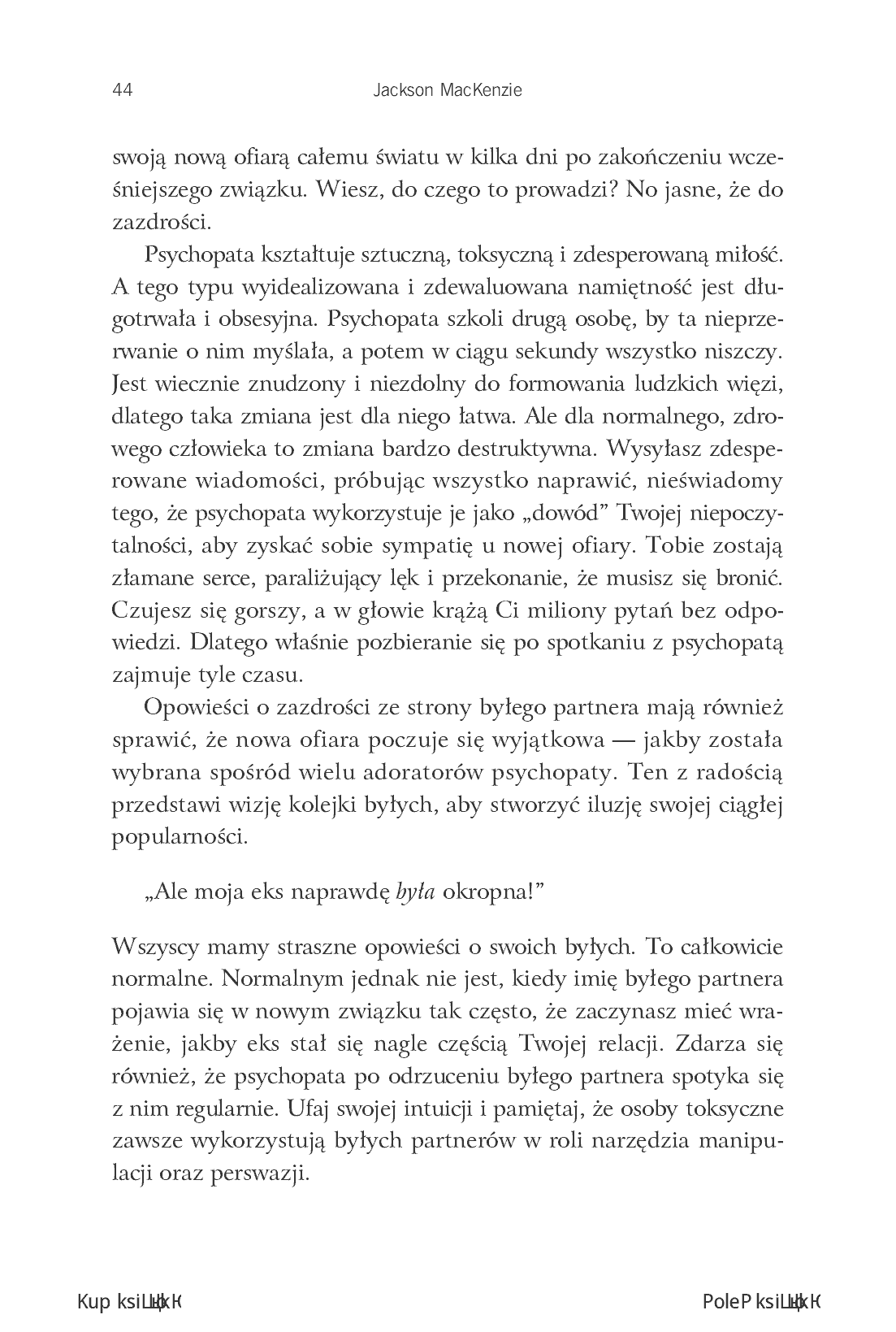 Fragment „Uwolnij się od psychopaty. Jak odzyskać siebie po toksycznym związku” — strona 20 z 30