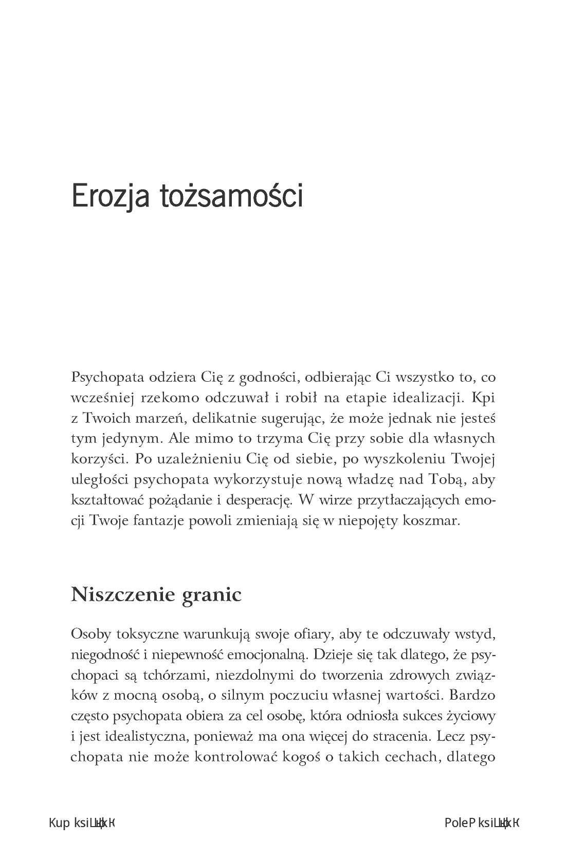 Fragment „Uwolnij się od psychopaty. Jak odzyskać siebie po toksycznym związku” — strona 23 z 30
