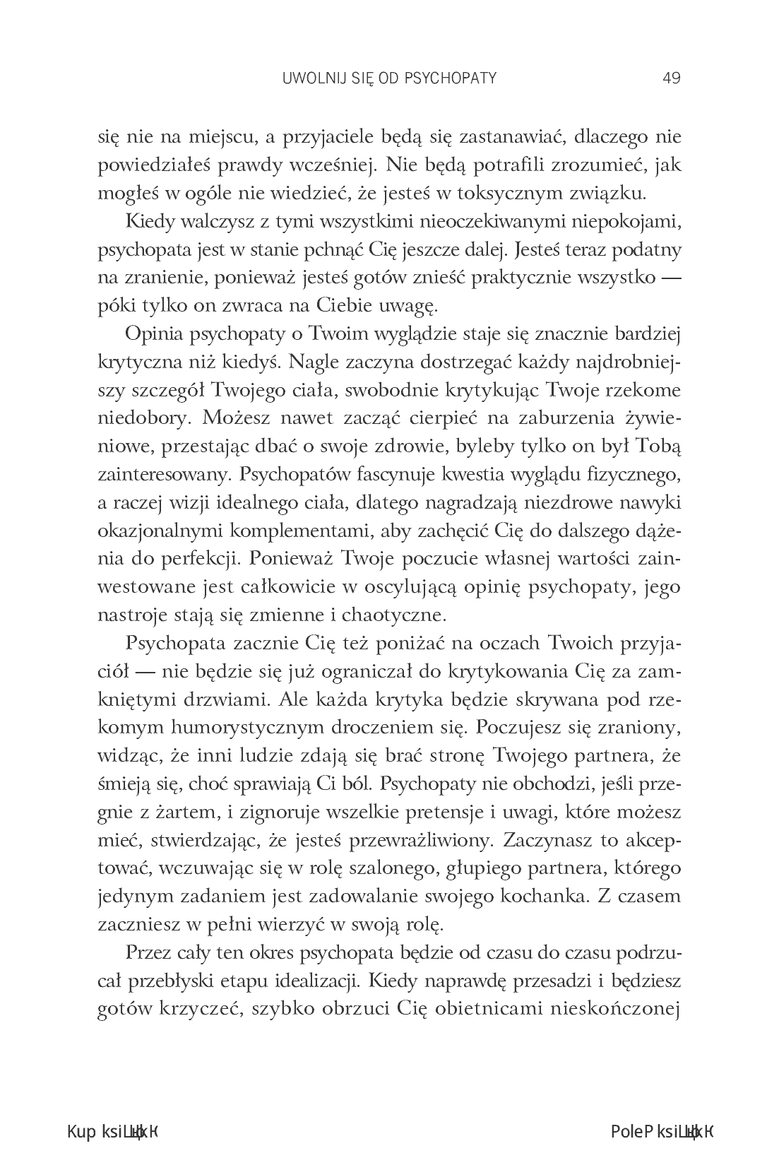 Fragment „Uwolnij się od psychopaty. Jak odzyskać siebie po toksycznym związku” — strona 25 z 30