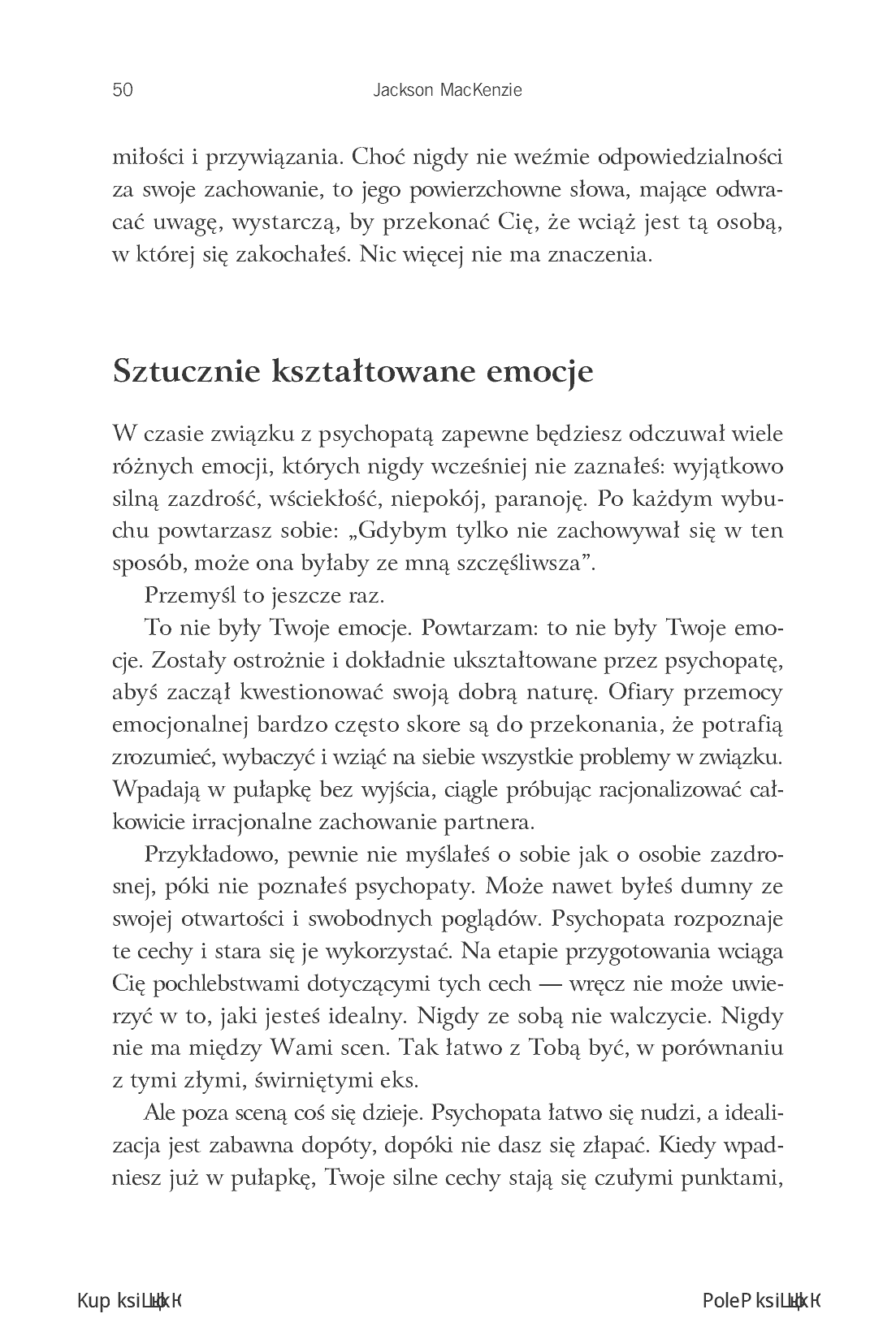 Fragment „Uwolnij się od psychopaty. Jak odzyskać siebie po toksycznym związku” — strona 26 z 30