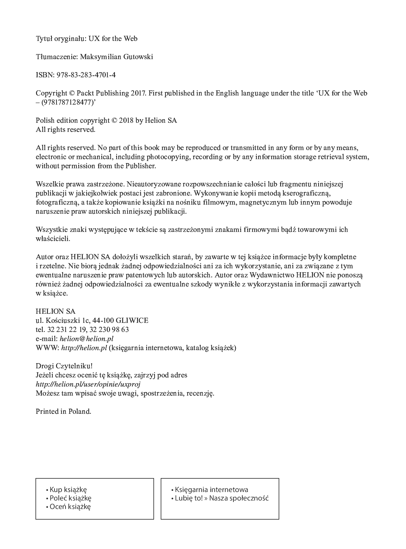 Fragment „UX w projektowaniu witryn internetowych” — strona 2 z 30