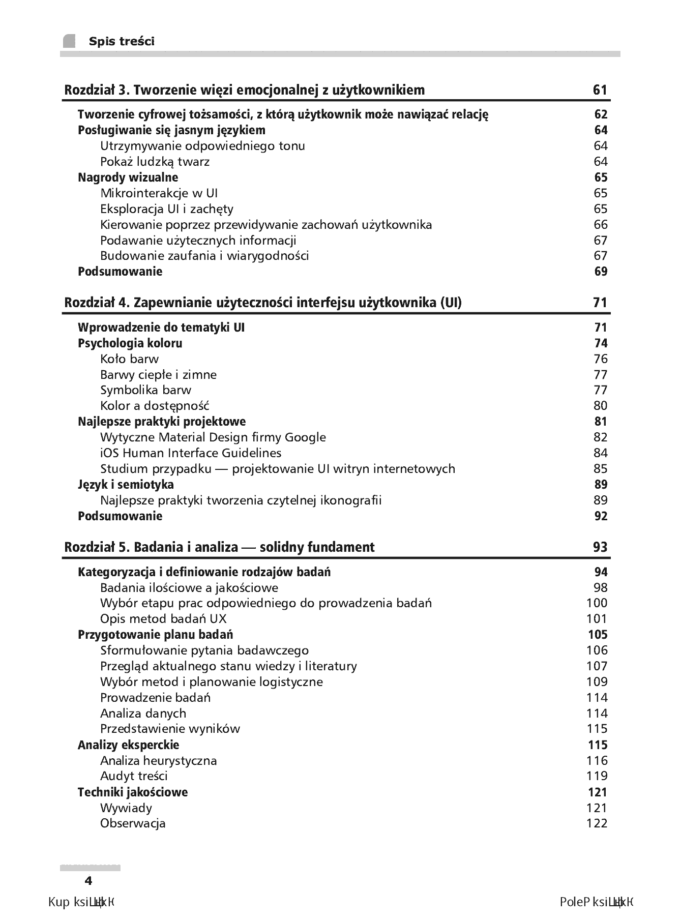 Fragment „UX w projektowaniu witryn internetowych” — strona 4 z 30
