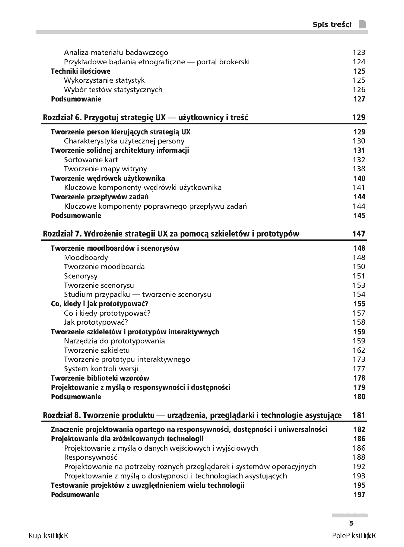 Fragment „UX w projektowaniu witryn internetowych” — strona 5 z 30