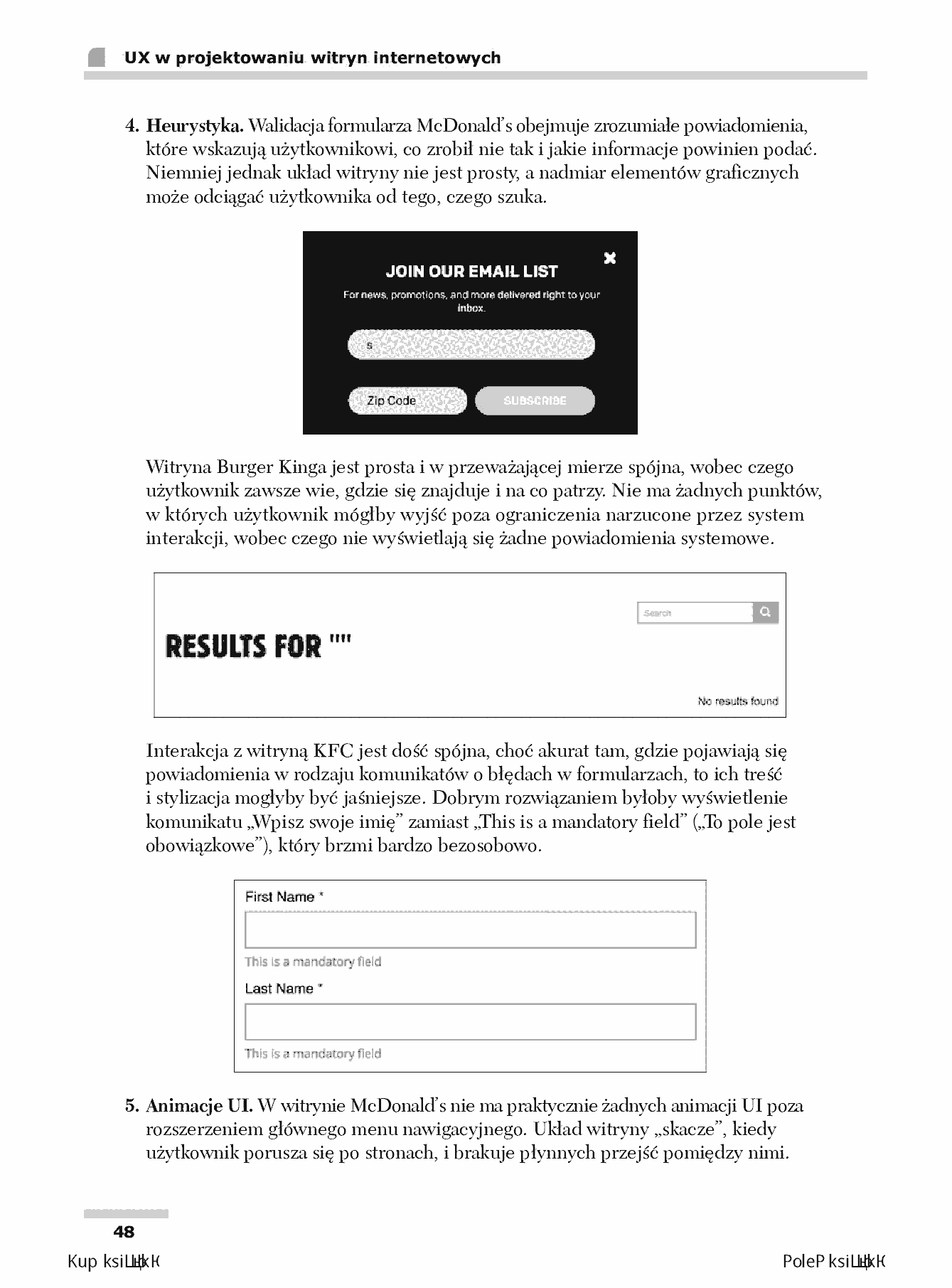 Fragment „UX w projektowaniu witryn internetowych” — strona 24 z 30