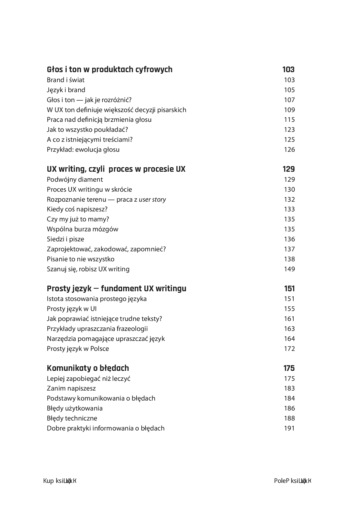 Fragment „UX writing. Moc języka w produktach cyfrowych” — strona 4 z 20