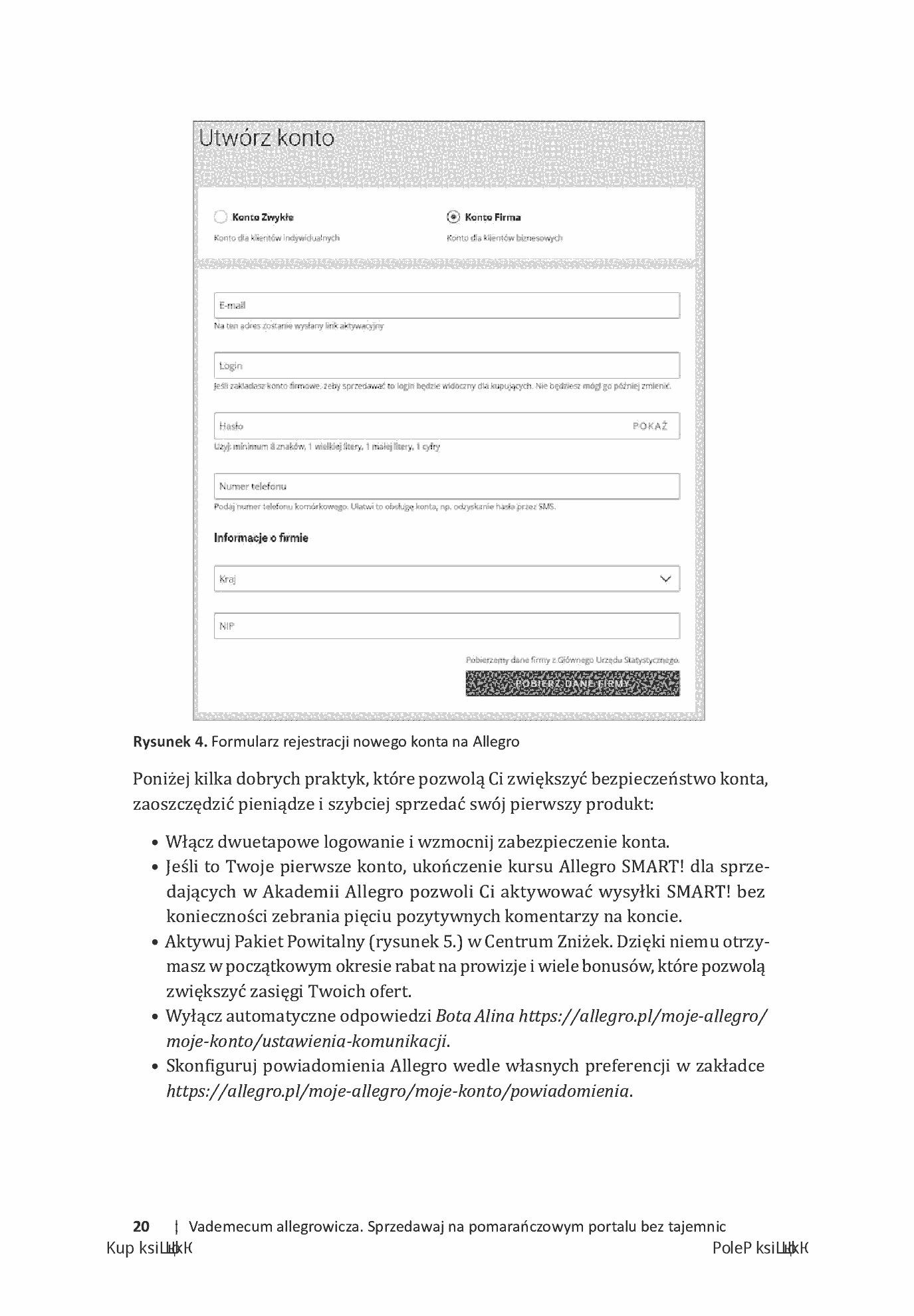 Fragment „Vademecum allegrowicza. Sprzedawaj na pomarańczowym portalu bez tajemnic” — strona 6 z 20