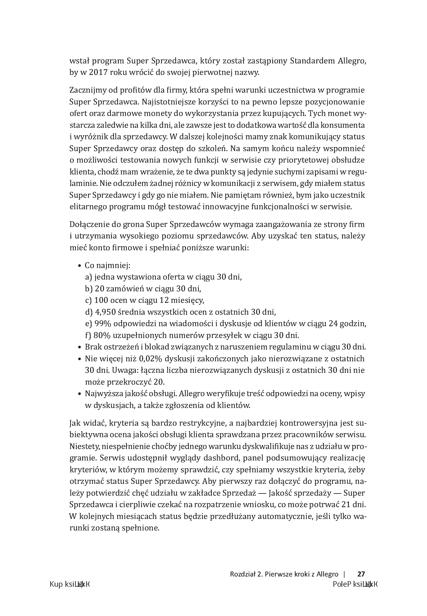 Fragment „Vademecum allegrowicza. Sprzedawaj na pomarańczowym portalu bez tajemnic” — strona 13 z 20