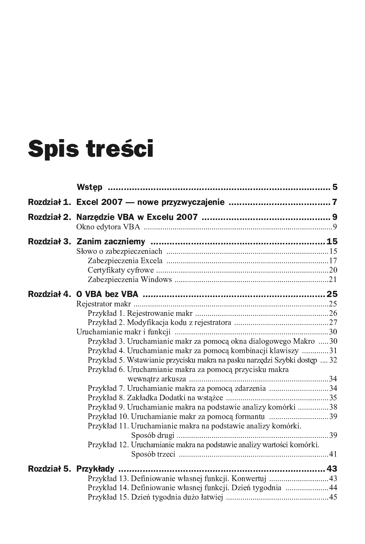 Fragment „Więcej niż Excel 2007. 166 gotowych rozwiązań i trików w języku VBA” — strona 2 z 29