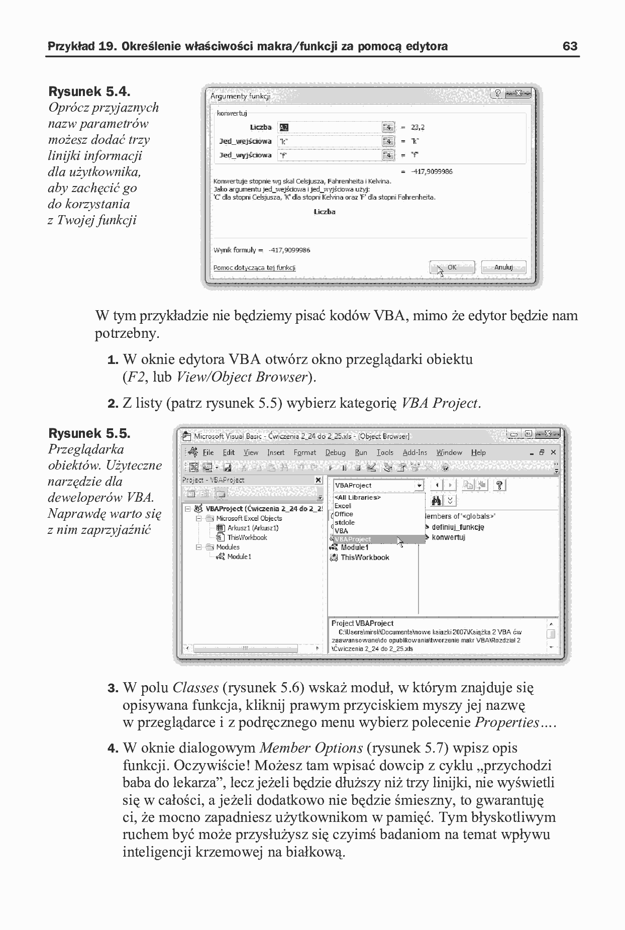 Fragment „Więcej niż Excel 2007. 166 gotowych rozwiązań i trików w języku VBA” — strona 23 z 29