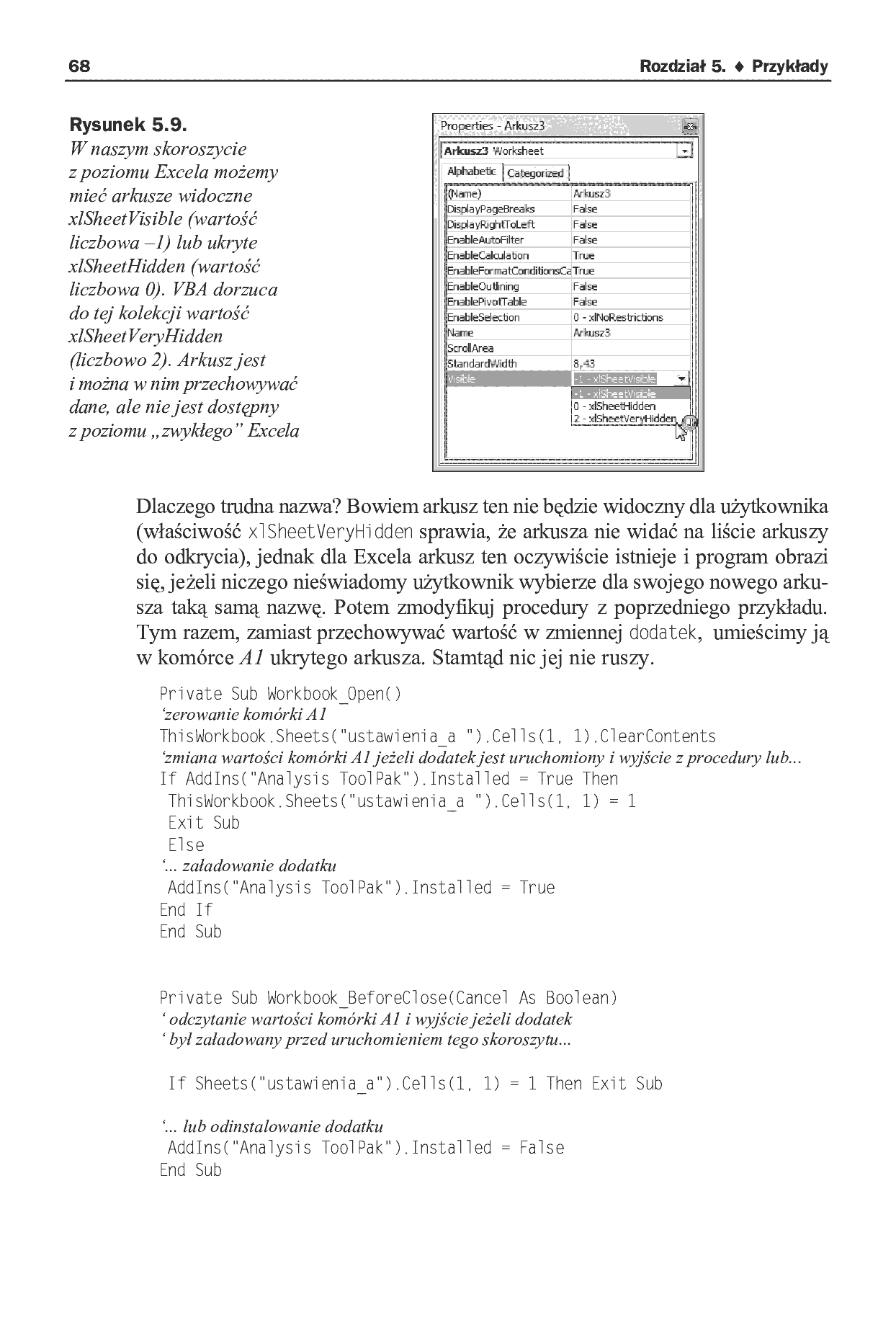 Fragment „Więcej niż Excel 2007. 166 gotowych rozwiązań i trików w języku VBA” — strona 28 z 29