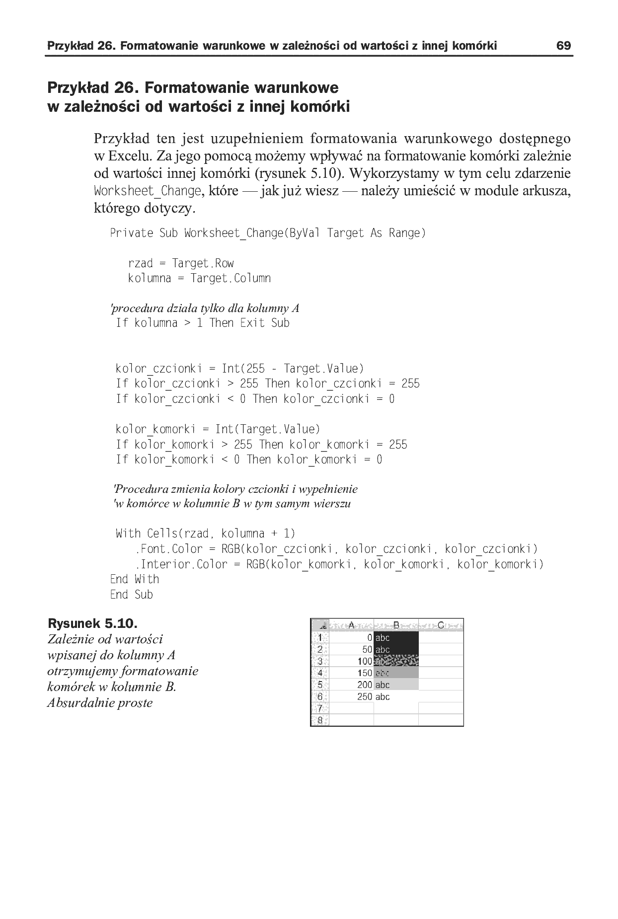 Fragment „Więcej niż Excel 2007. 166 gotowych rozwiązań i trików w języku VBA” — strona 29 z 29