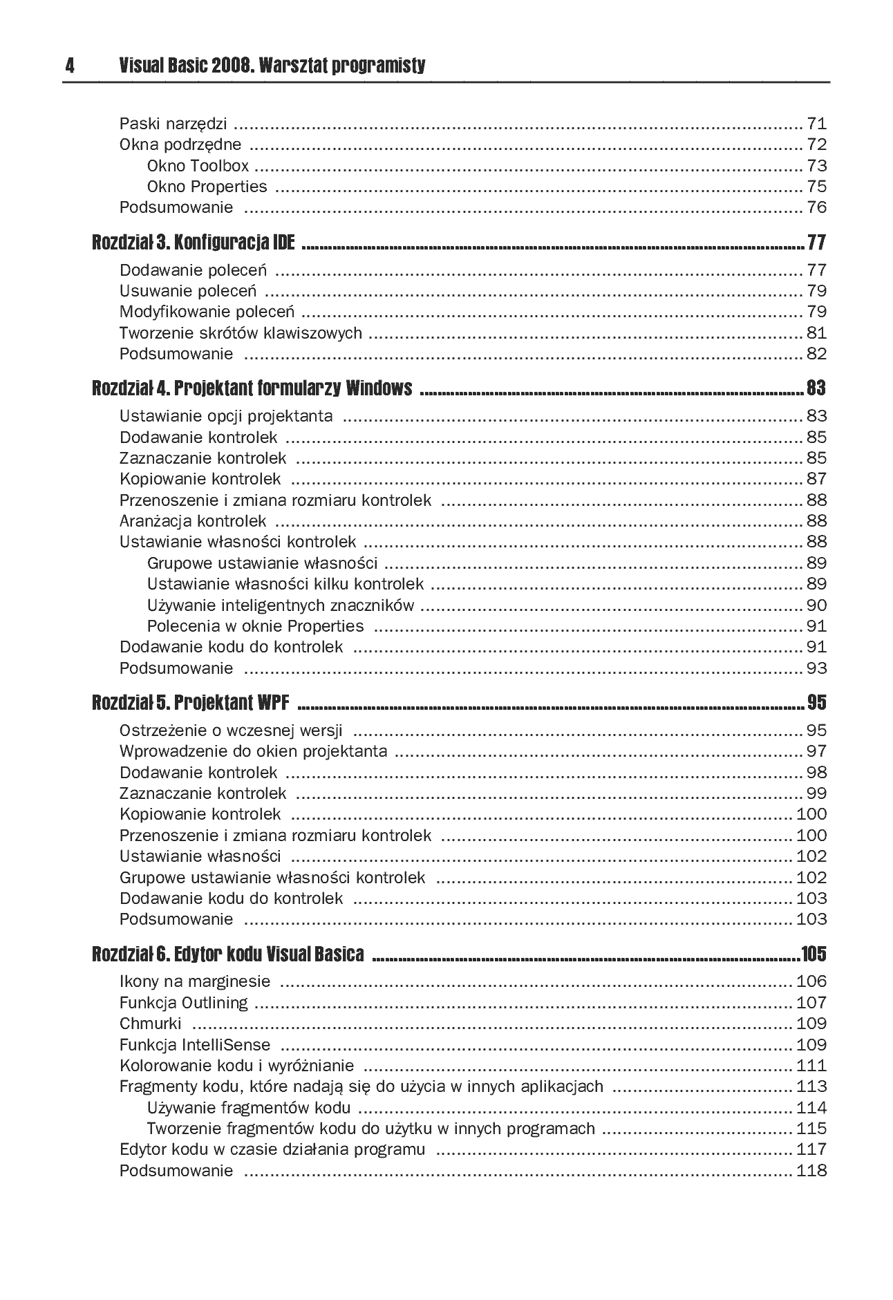 Fragment „Visual Basic 2008. Warsztat programisty” — strona 3 z 30