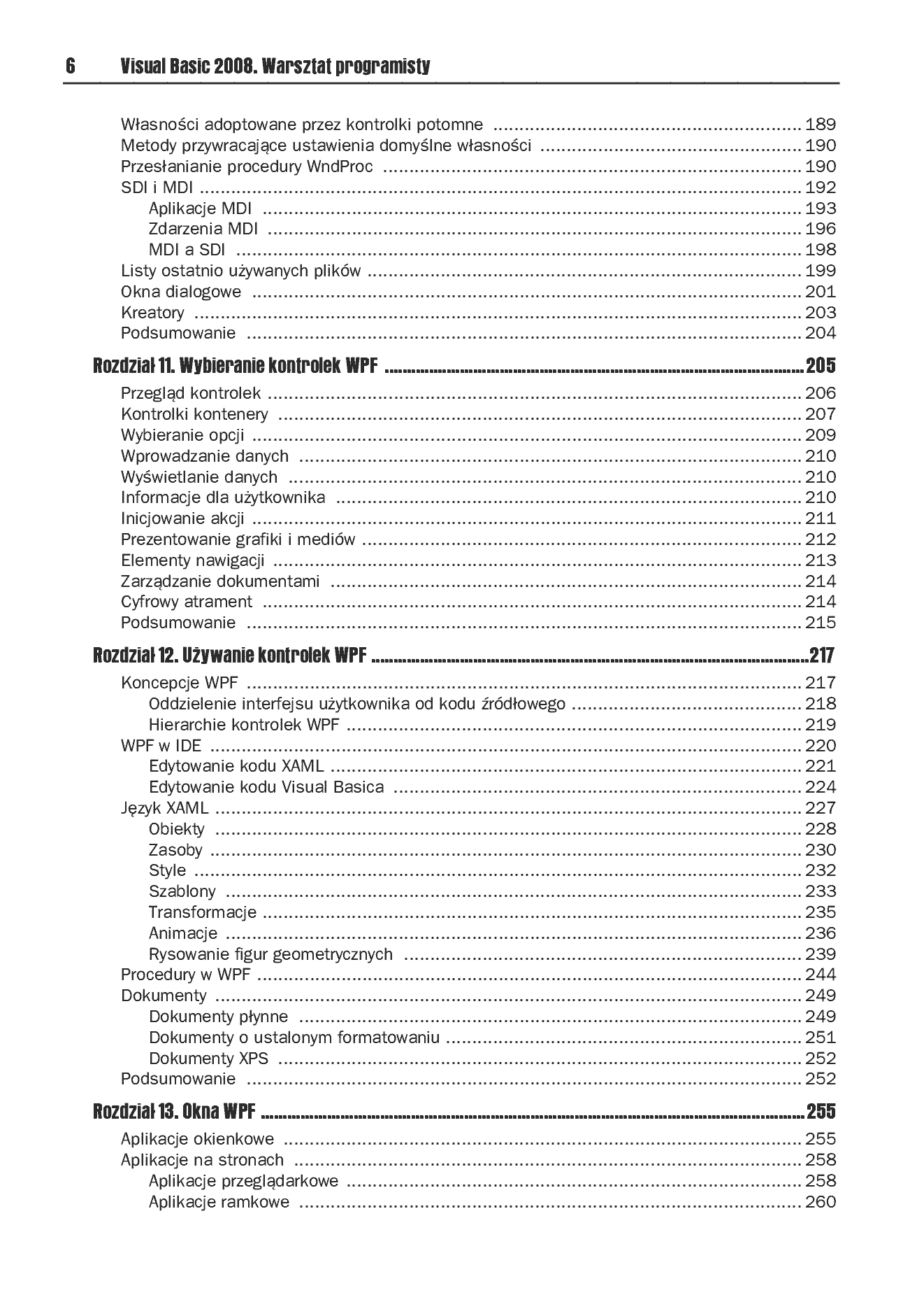 Fragment „Visual Basic 2008. Warsztat programisty” — strona 5 z 30