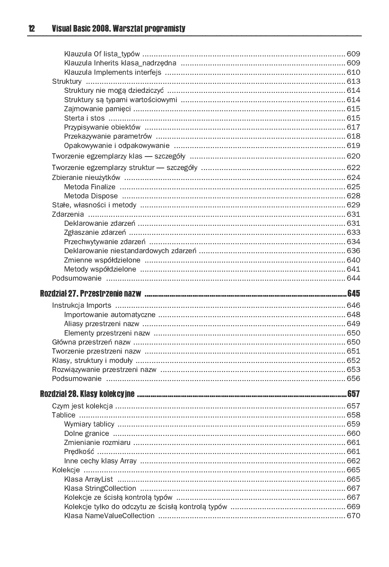 Fragment „Visual Basic 2008. Warsztat programisty” — strona 11 z 30