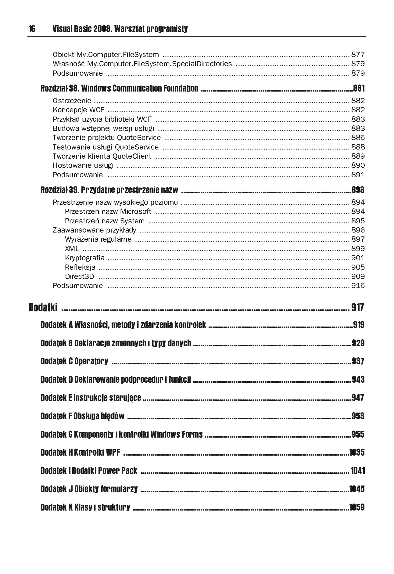 Fragment „Visual Basic 2008. Warsztat programisty” — strona 15 z 30