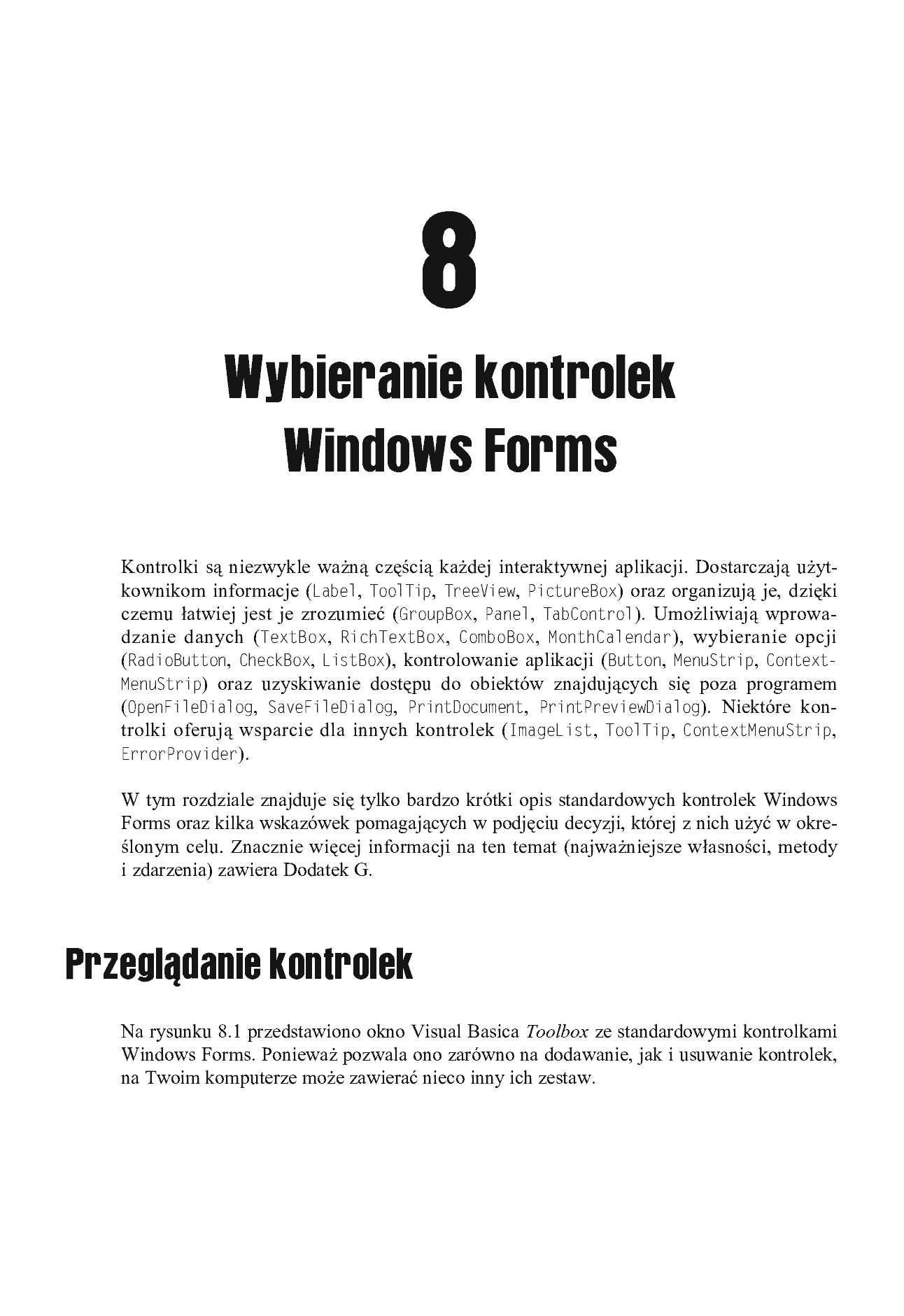 Fragment „Visual Basic 2008. Warsztat programisty” — strona 17 z 30