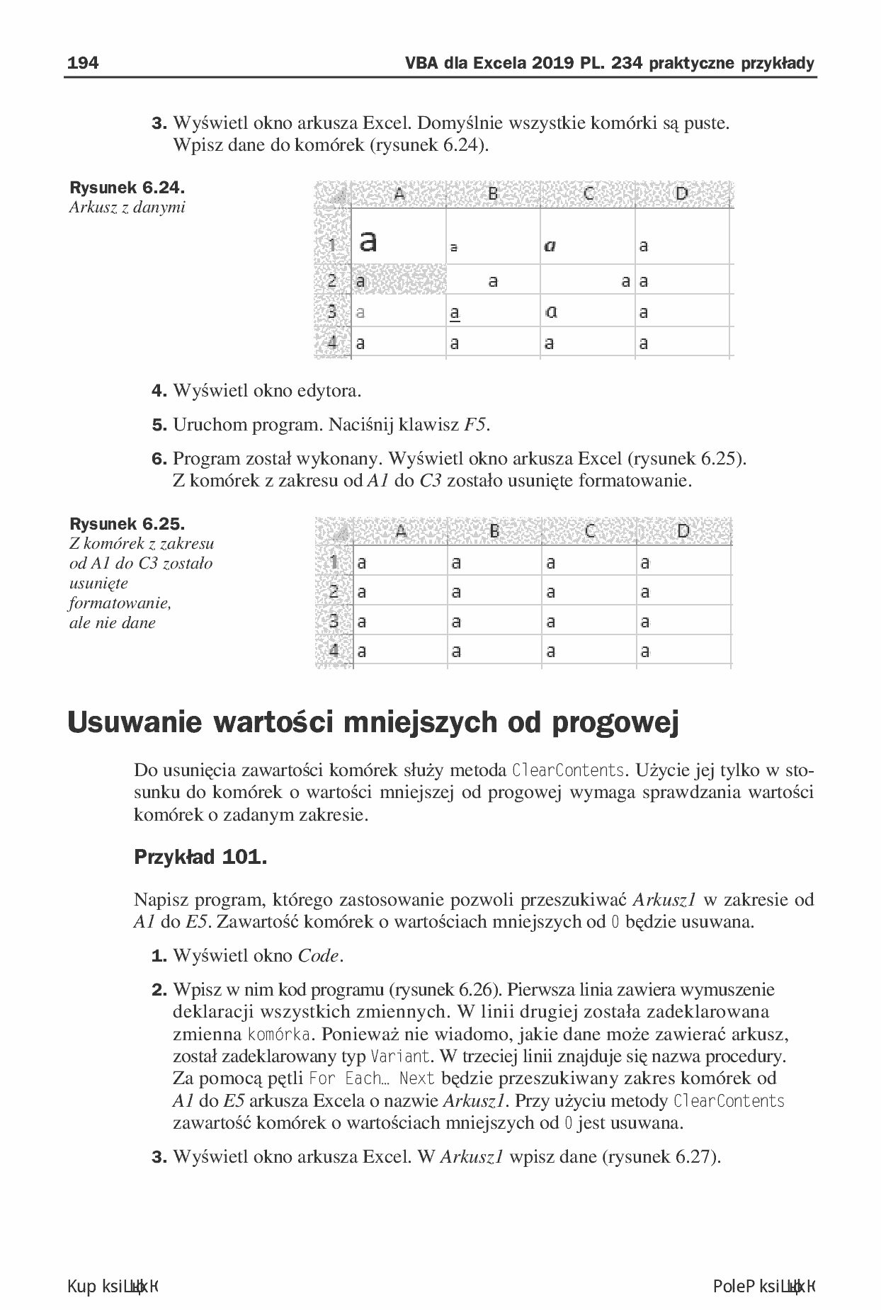 Fragment „VBA dla Excela 2019 PL. 234 praktyczne przykłady” — strona 16 z 30