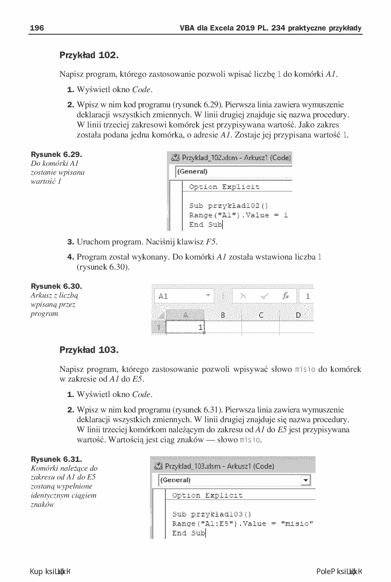 Fragment „VBA dla Excela 2019 PL. 234 praktyczne przykłady” — strona 18 z 30