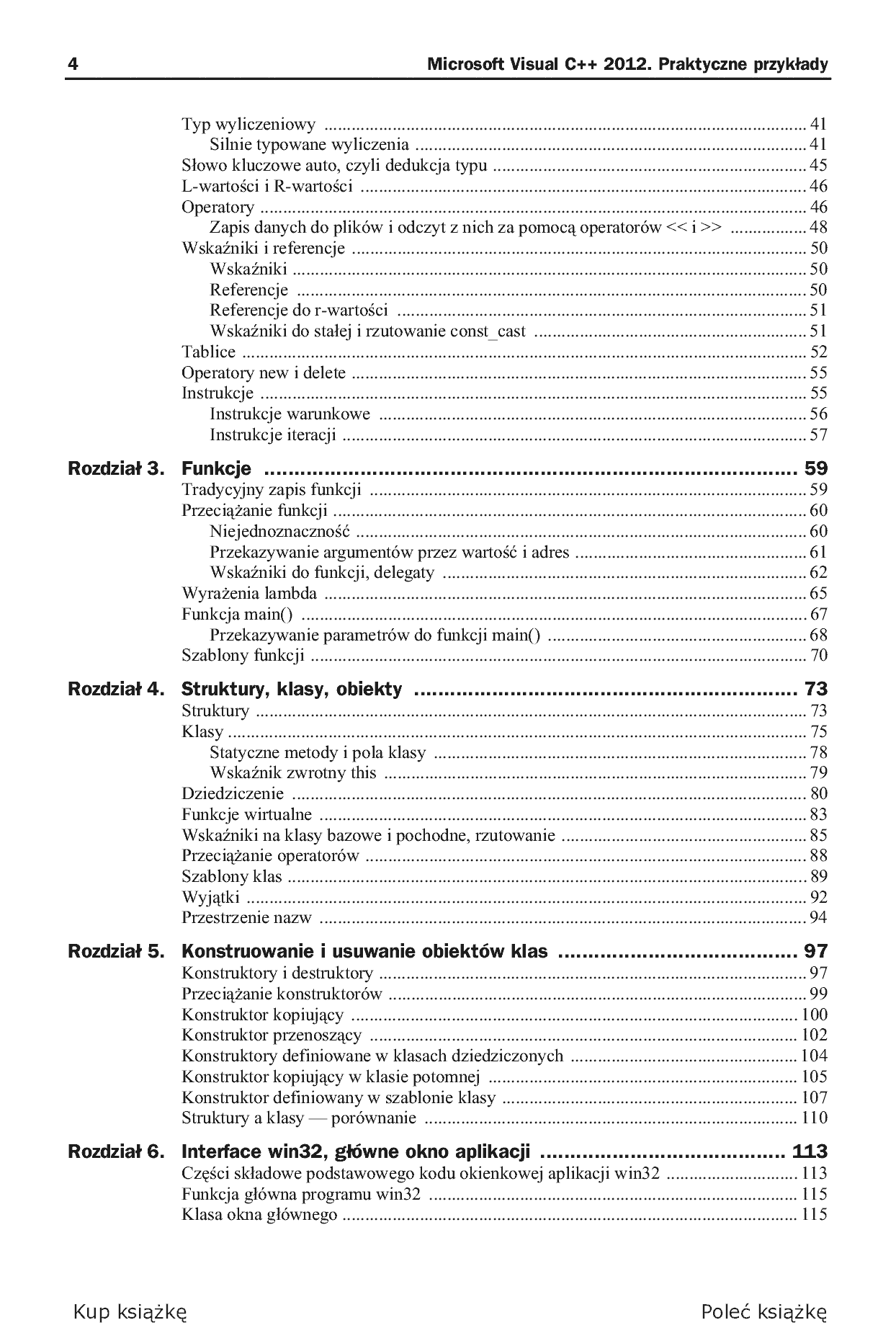 Fragment „Microsoft Visual C++ 2012. Praktyczne przykłady” — strona 4 z 30
