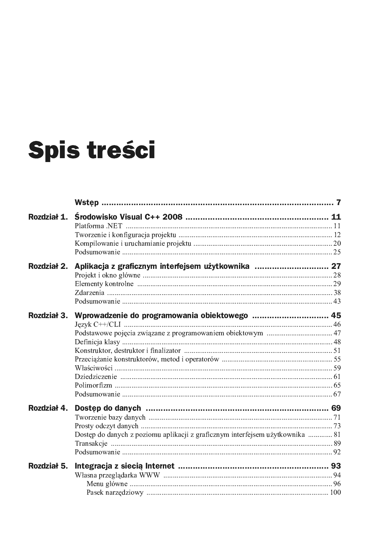 Fragment „Microsoft Visual C++ 2008. Tworzenie aplikacji dla Windows” — strona 2 z 22