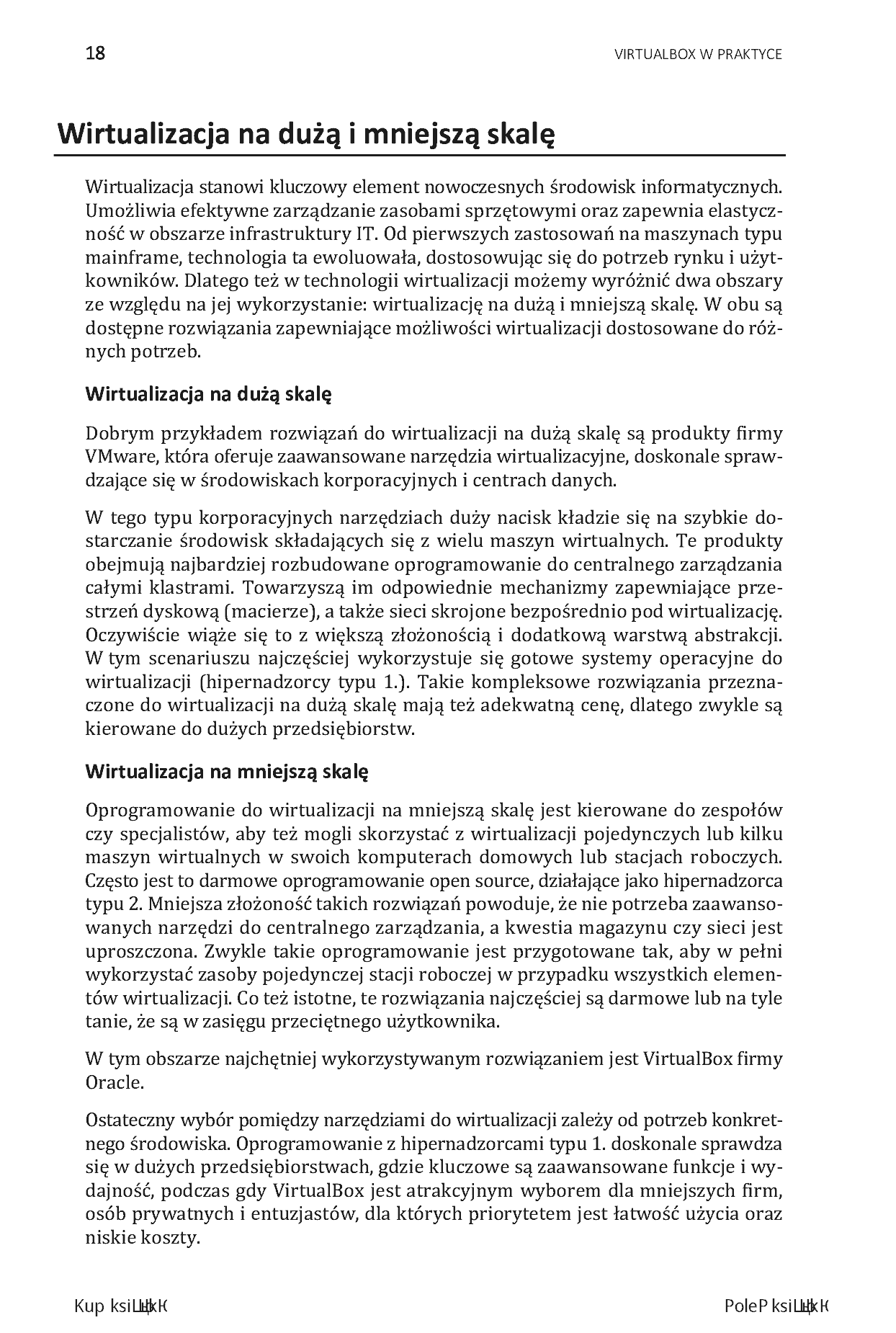 Fragment „VirtualBox w praktyce. Poznaj pełnię możliwości wirtualizacji na swoim komputerze” — strona 18 z 20