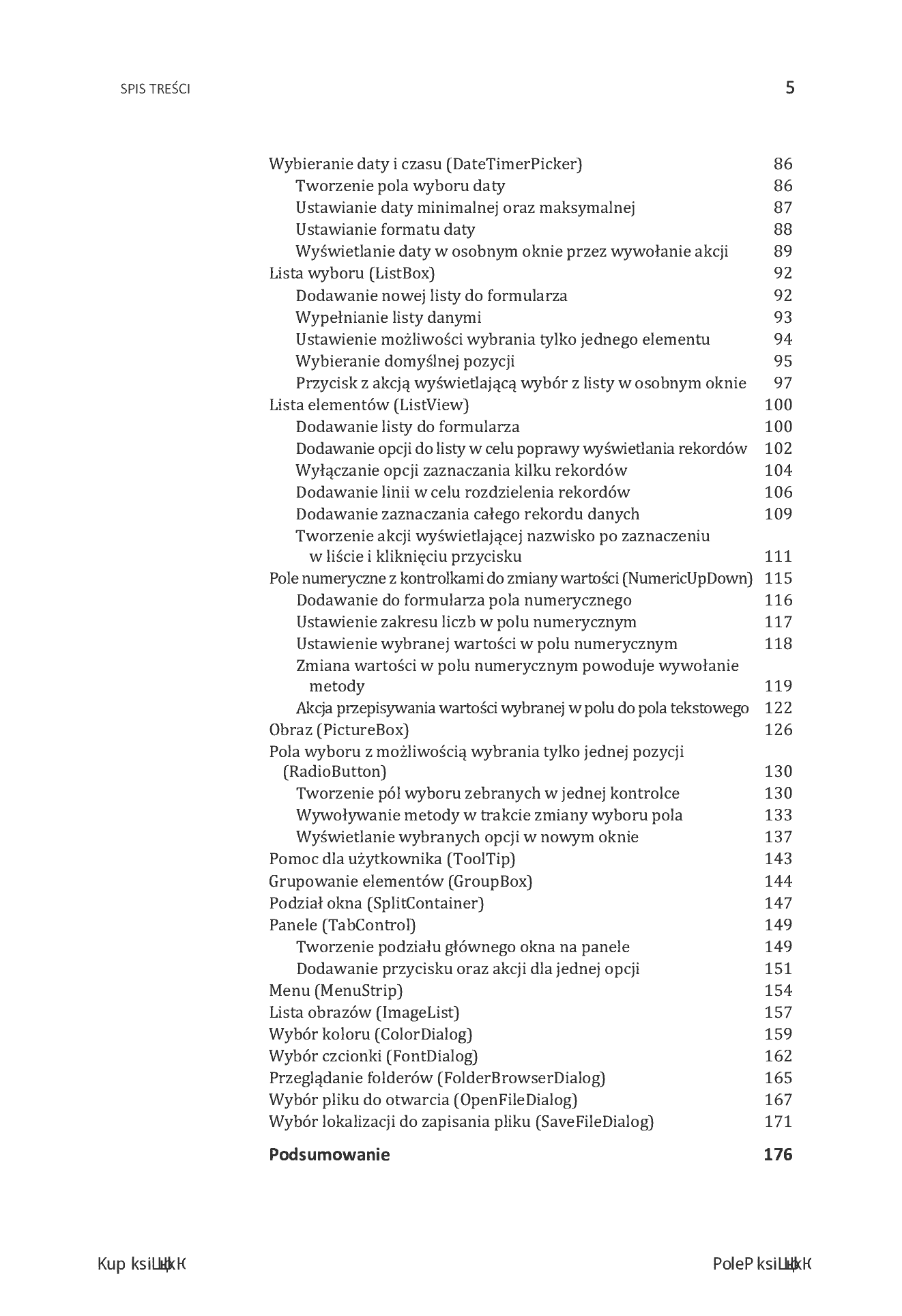 Fragment „Visual Studio 2022, C# i .NET. Programowanie kontrolek” — strona 5 z 24
