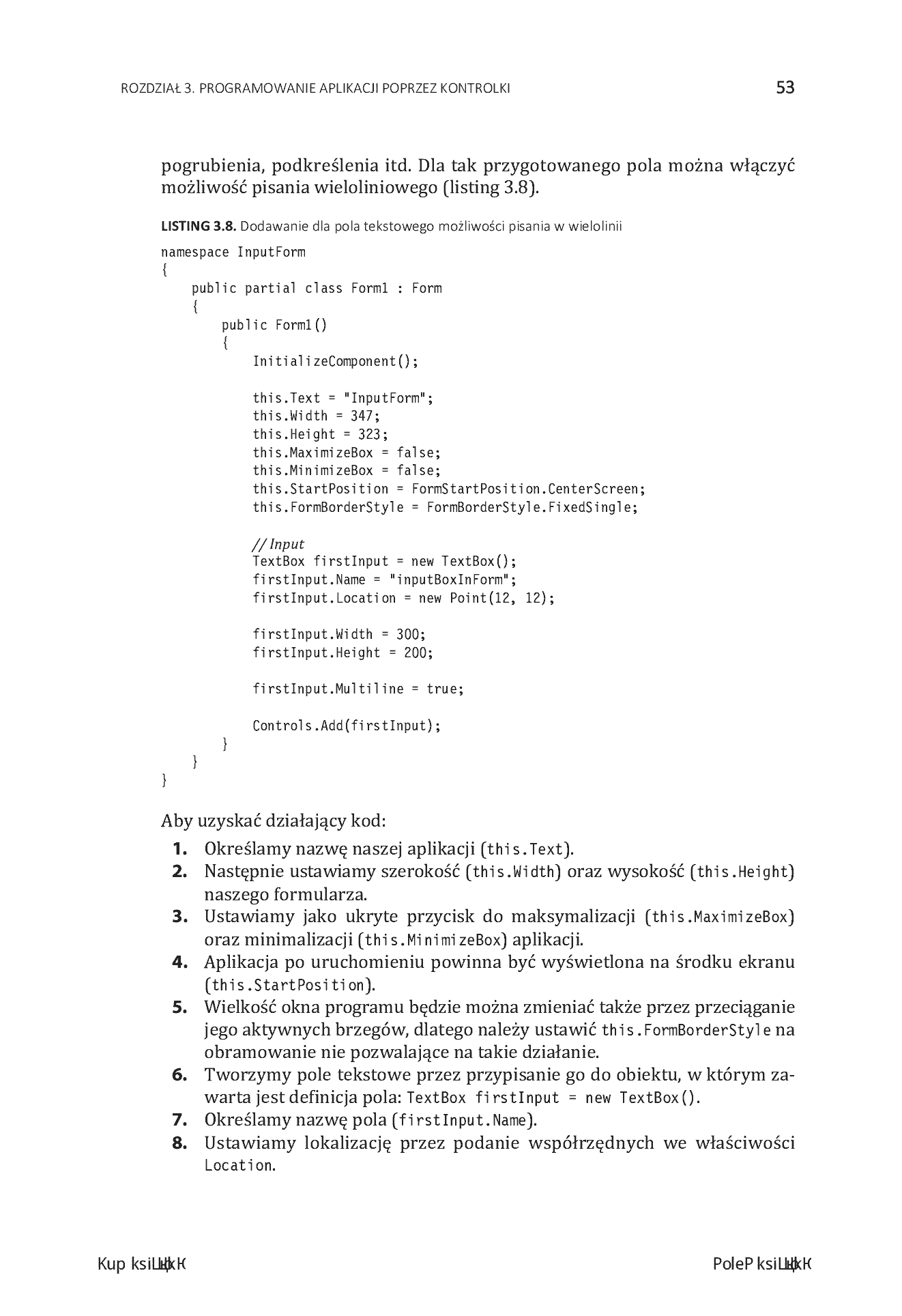 Fragment „Visual Studio 2022, C# i .NET. Programowanie kontrolek” — strona 17 z 24