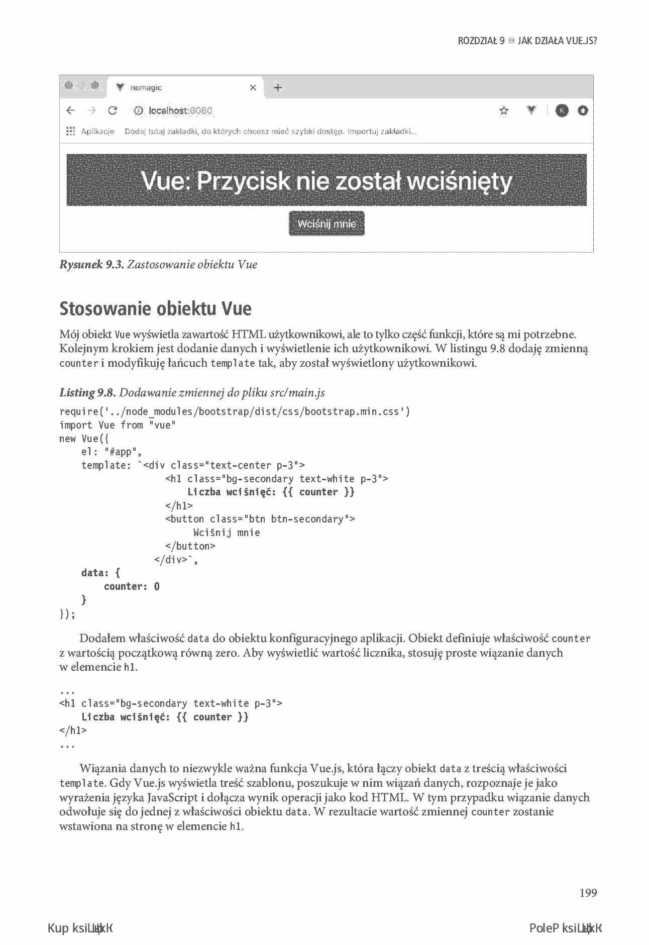 Fragment „Vue.js 2. Wprowadzenie dla profesjonalistów” — strona 19 z 30