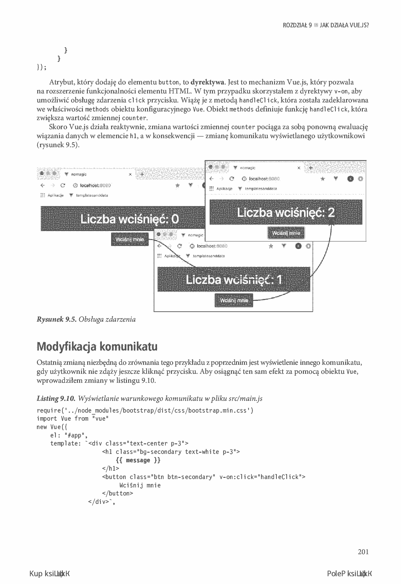 Fragment „Vue.js 2. Wprowadzenie dla profesjonalistów” — strona 21 z 30